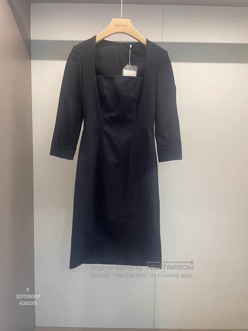 The Row The Row Black Nylon Cotton Dress Size S / US 4 / IT 40 - 1 Thumbnail