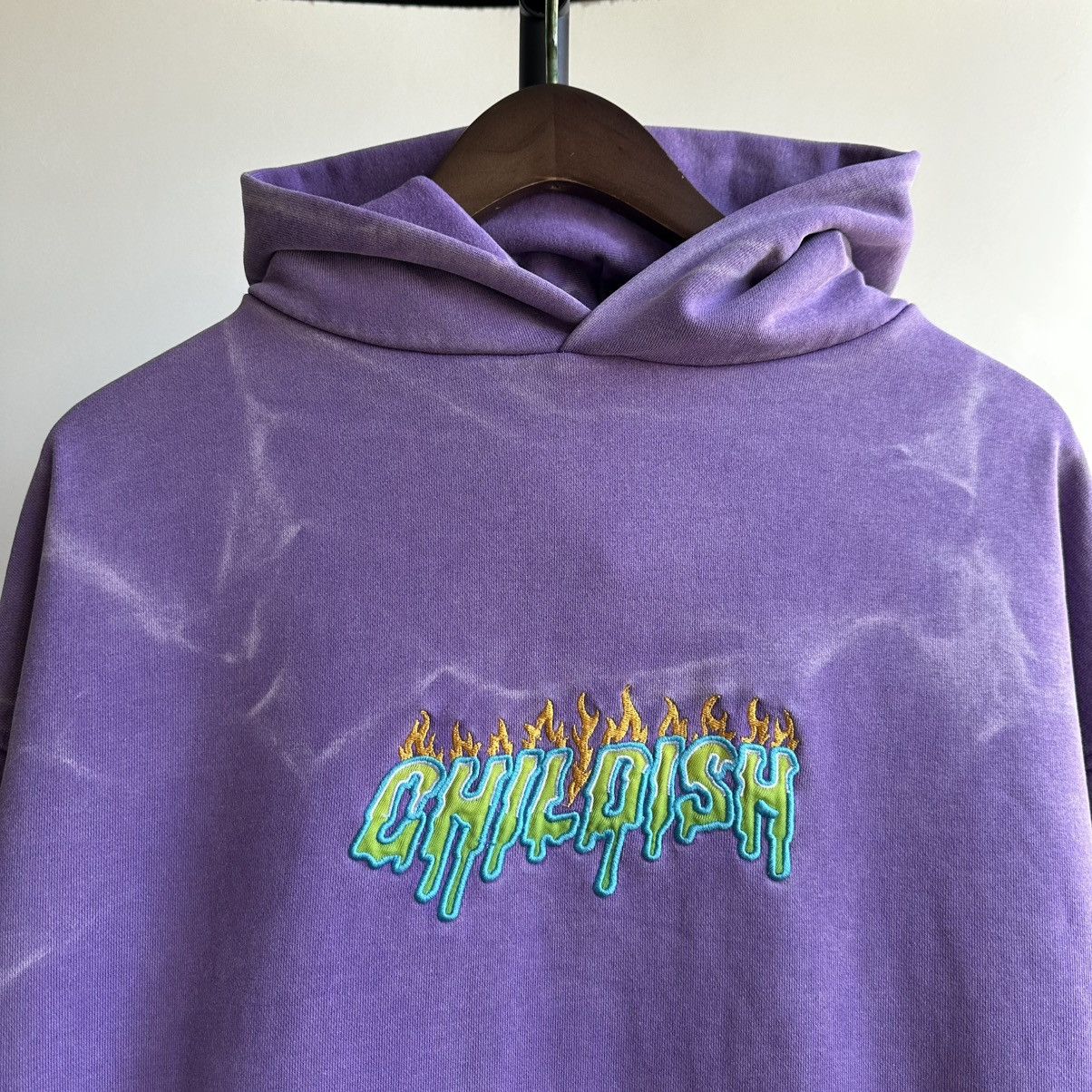 CHILDS VINTAGE 1995 CHILDISH ROBS MOTORS RACING PURPLE HOODIE Size US S / EU 44-46 / 1 - 7 Thumbnail