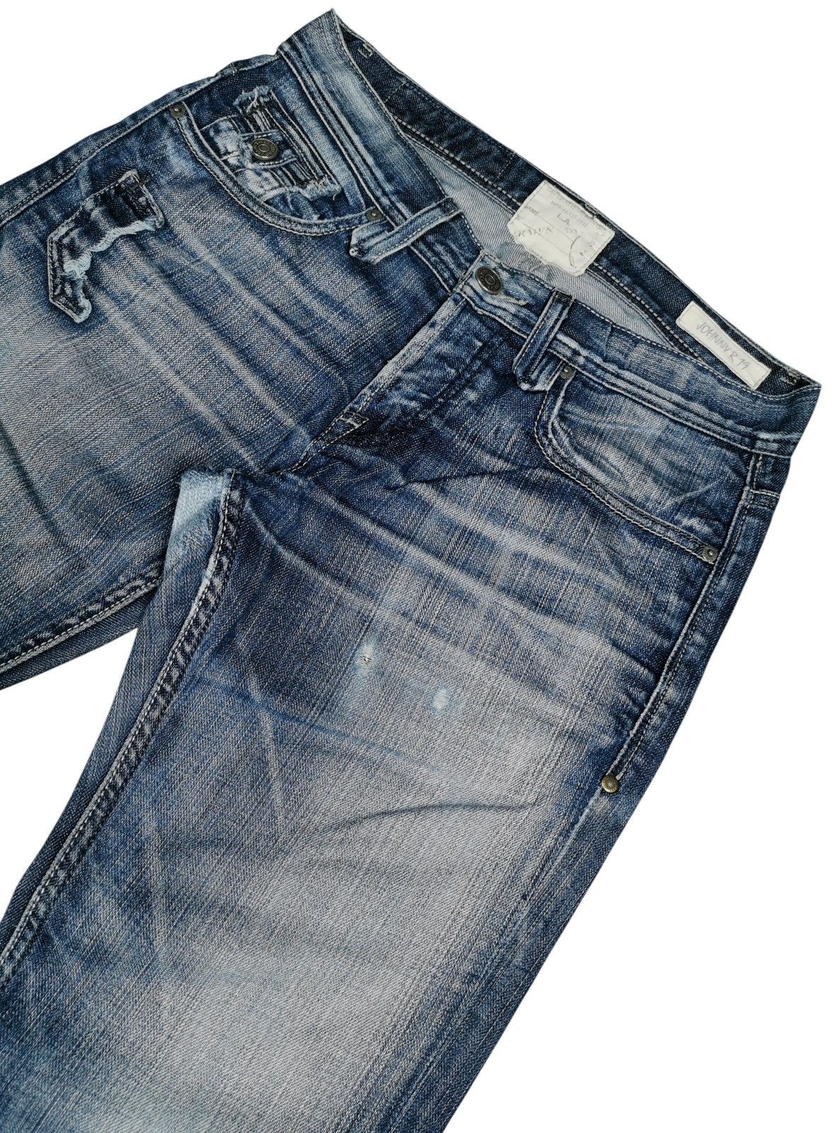 Taverniti Taverniti So Jeans Flared Distressed Bootcut Denim Y2K Style Size US 30 / EU 46 - 6 Thumbnail