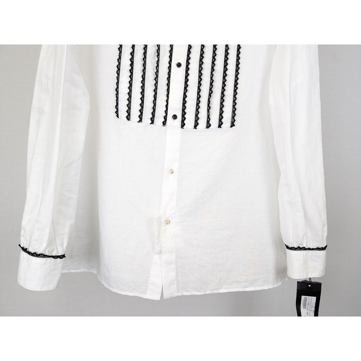 Saint Laurent Paris o1rshd1 Button Shirt in White Size US M / EU 48-50 / 2 - 6 Thumbnail