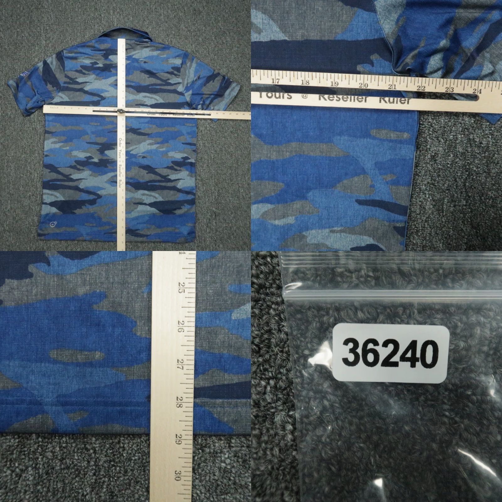 Puma Puma Polo Shirt Men Medium Blue Camouflage Polo Volition America Folds Of Honor Performance Golf Breathable Lightweight Stretch Shirt Size US M / EU 48-50 / 2 - 8 Thumbnail