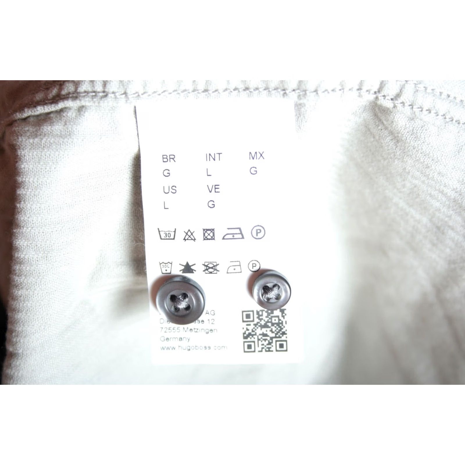 Hugo Boss HUGO BOSS Relegant 2 Light Gray Soft Corduroy Button Front Shirt Men's L Size US L / EU 52-54 / 3 - 7 Thumbnail