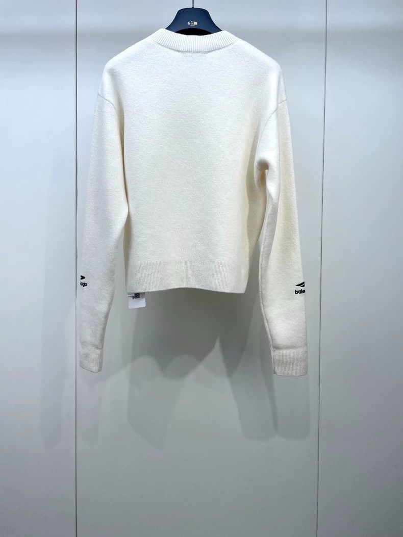 Balenciaga Balenciaga Ski Series 3 B White Sweater Size XS / US 0-2 / IT 36-38 - 2 Thumbnail