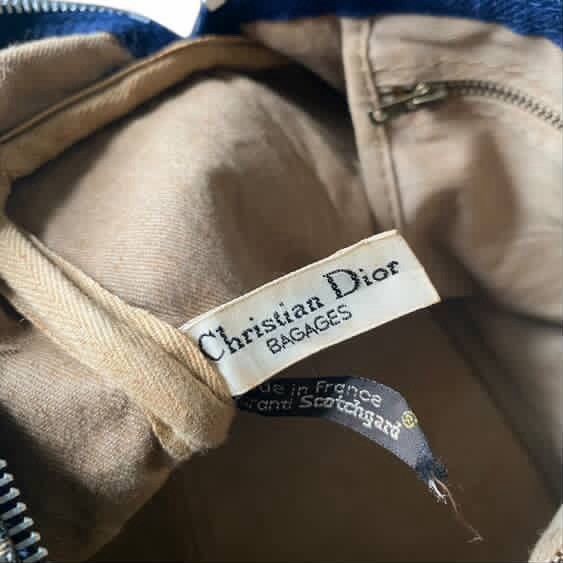 Christian Dior Monsieur Authentic Vintage Dior Trotter/Boston Bag in Blue Size ONE SIZE - 15 Thumbnail