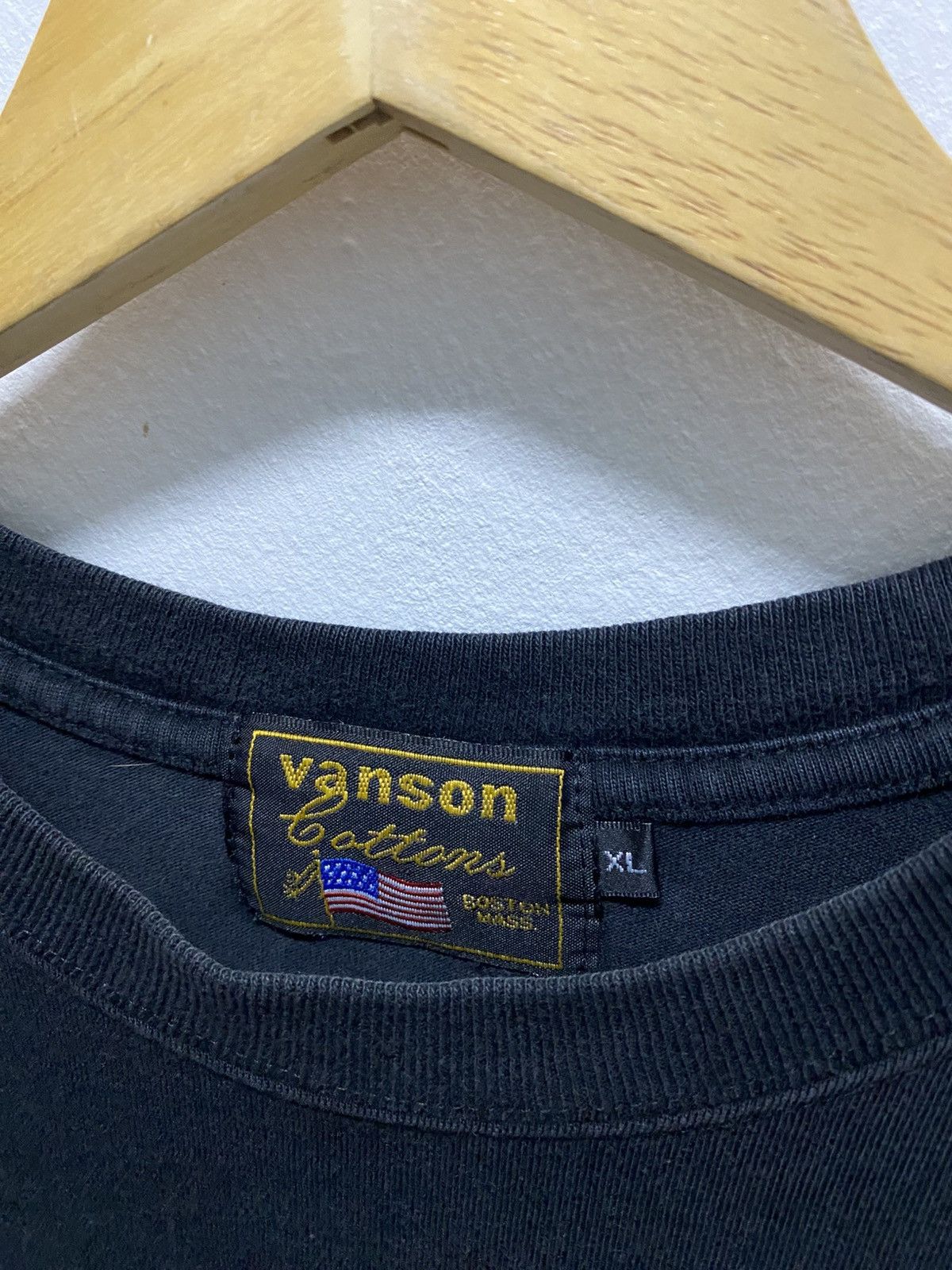 Mastermind Japan × Vanson Leathers VANSON LEATHER X FELIX THE CAT EMBROIDERED LOGO T-SHIRT(G-34 Size US XL / EU 56 / 4 - 9 Thumbnail