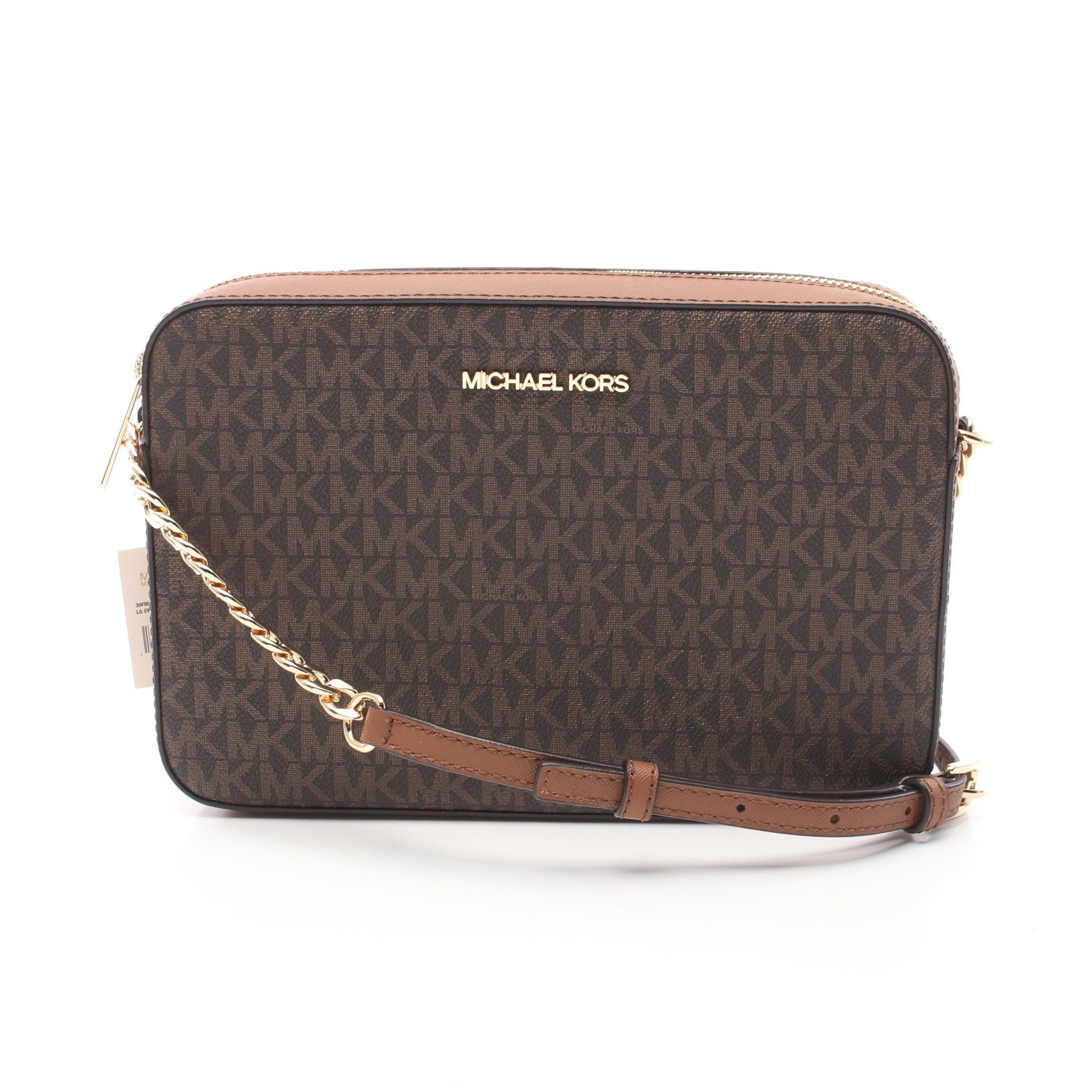 Michael Kors Michael Kors Jet Set Item Items Chain Shoulder Bag Leather Dark Brown Size ONE SIZE - 1 Thumbnail