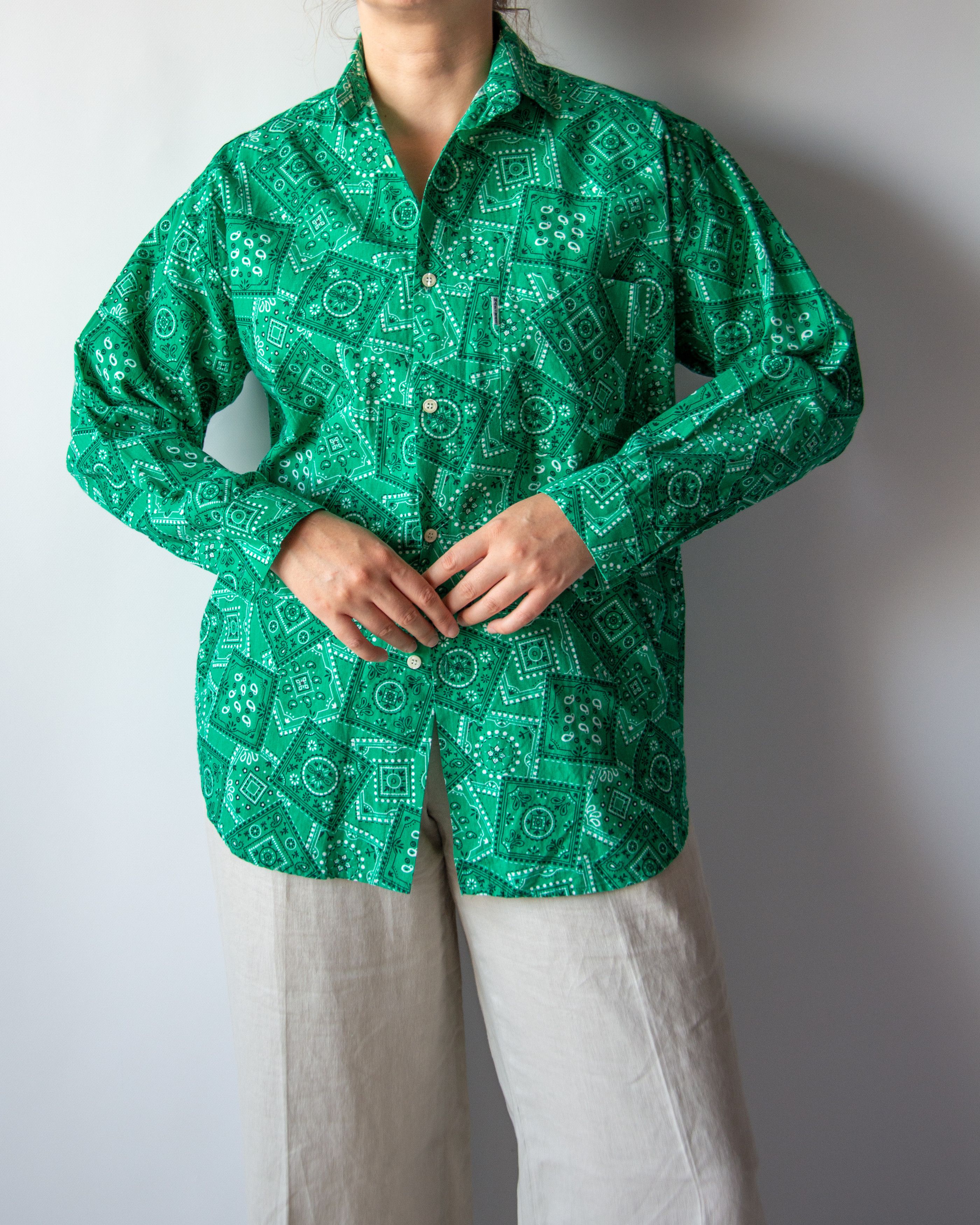 Vintage Vintage Naf Naf Bandana Print Shirt Size US M / EU 48-50 / 2 - 5 Thumbnail