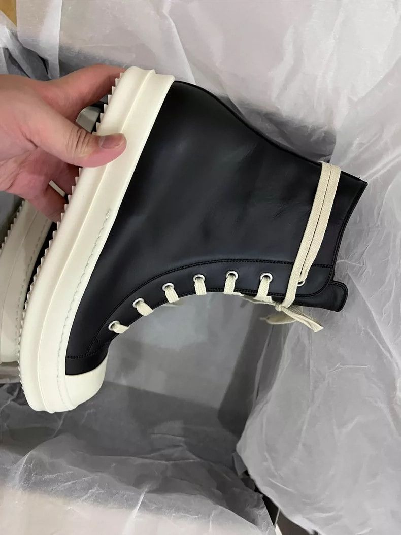 Rick Owens Rick owens Main Line High Top Leather Top Big Converse sho Size US 8.5 / EU 41-42 - 2 Thumbnail