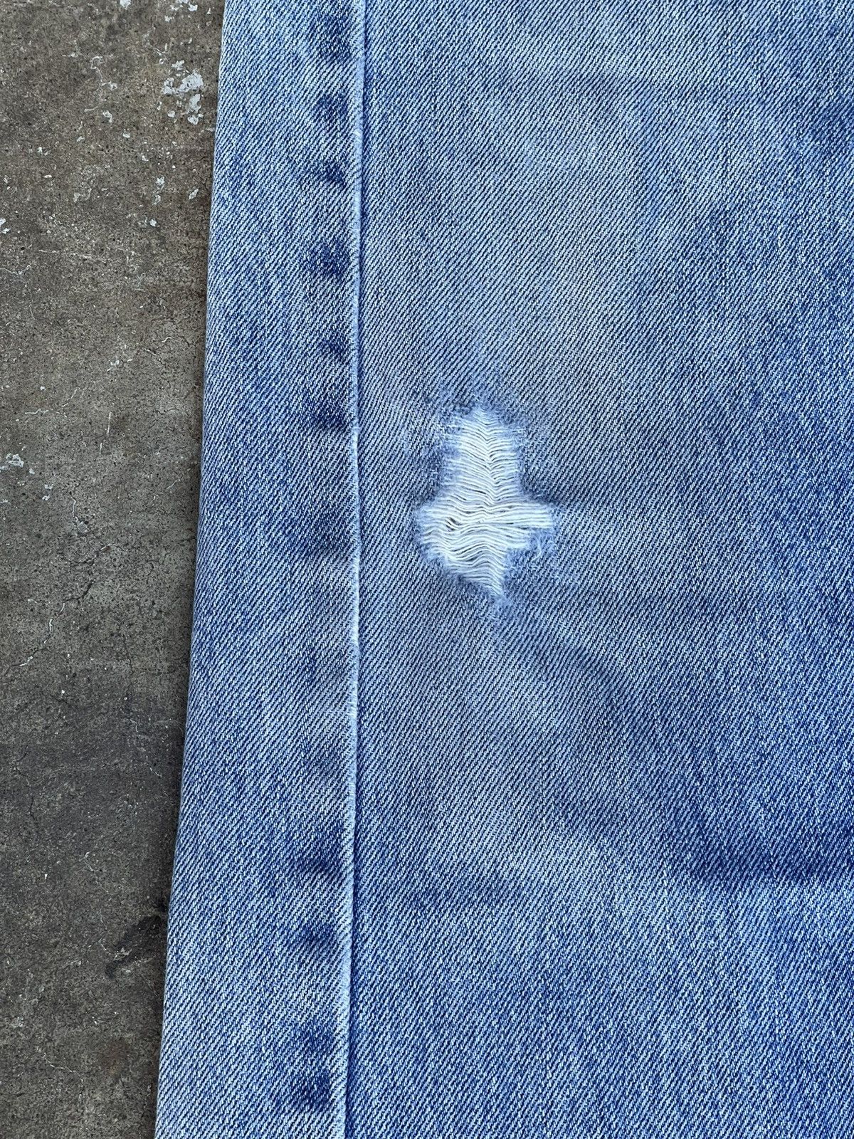 Levi's Levis 505s Distressed Denim Jeans Size US 34 / EU 50 - 3 Thumbnail