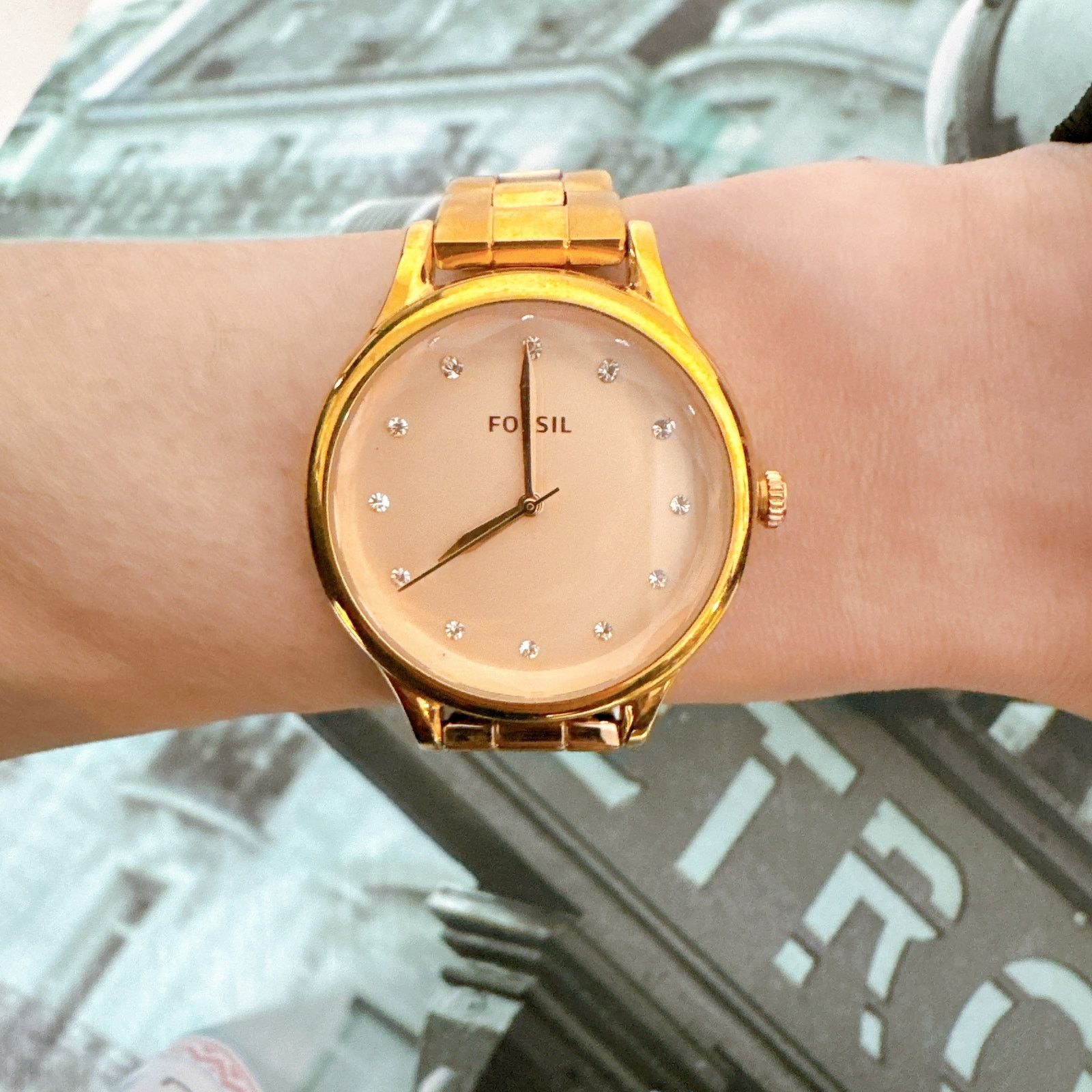 Fossil Fossil BQ3321 Laney Three-Hand Rose-Gold Stainless Steel Size ONE SIZE - 6 Thumbnail