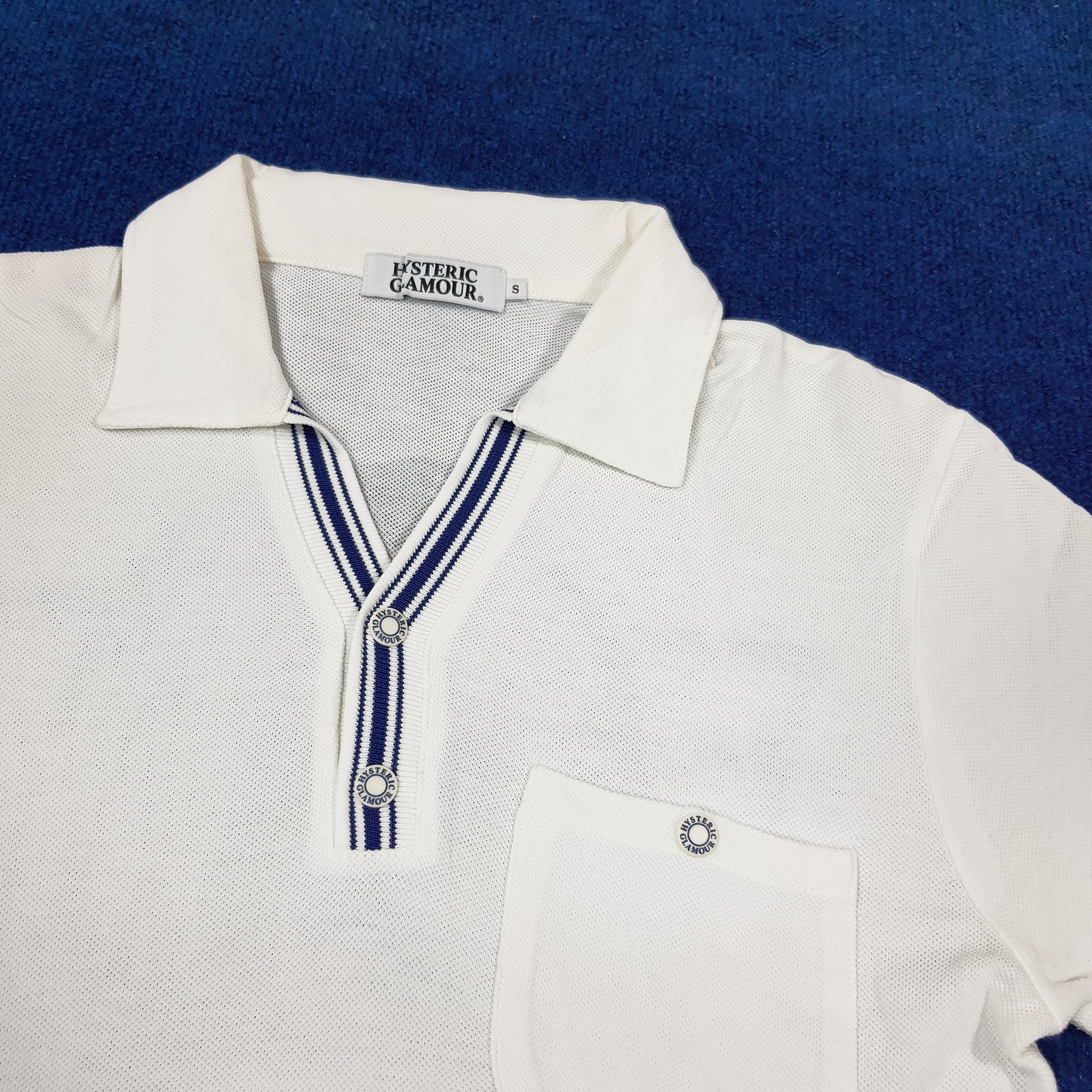 Hysteric Glamour × Japanese Brand × Vintage Vintage Hysteric Glamour Japanese Brand Polo Shirt C219N36 Size US S / EU 44-46 / 1 - 4 Thumbnail