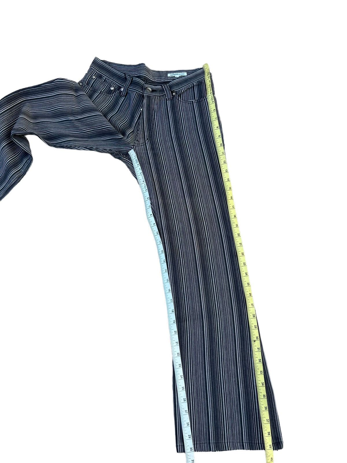 Vintage Semantic Design Japan Striped Pant Flare Jeans Size US 30 / EU 46 - 5 Thumbnail