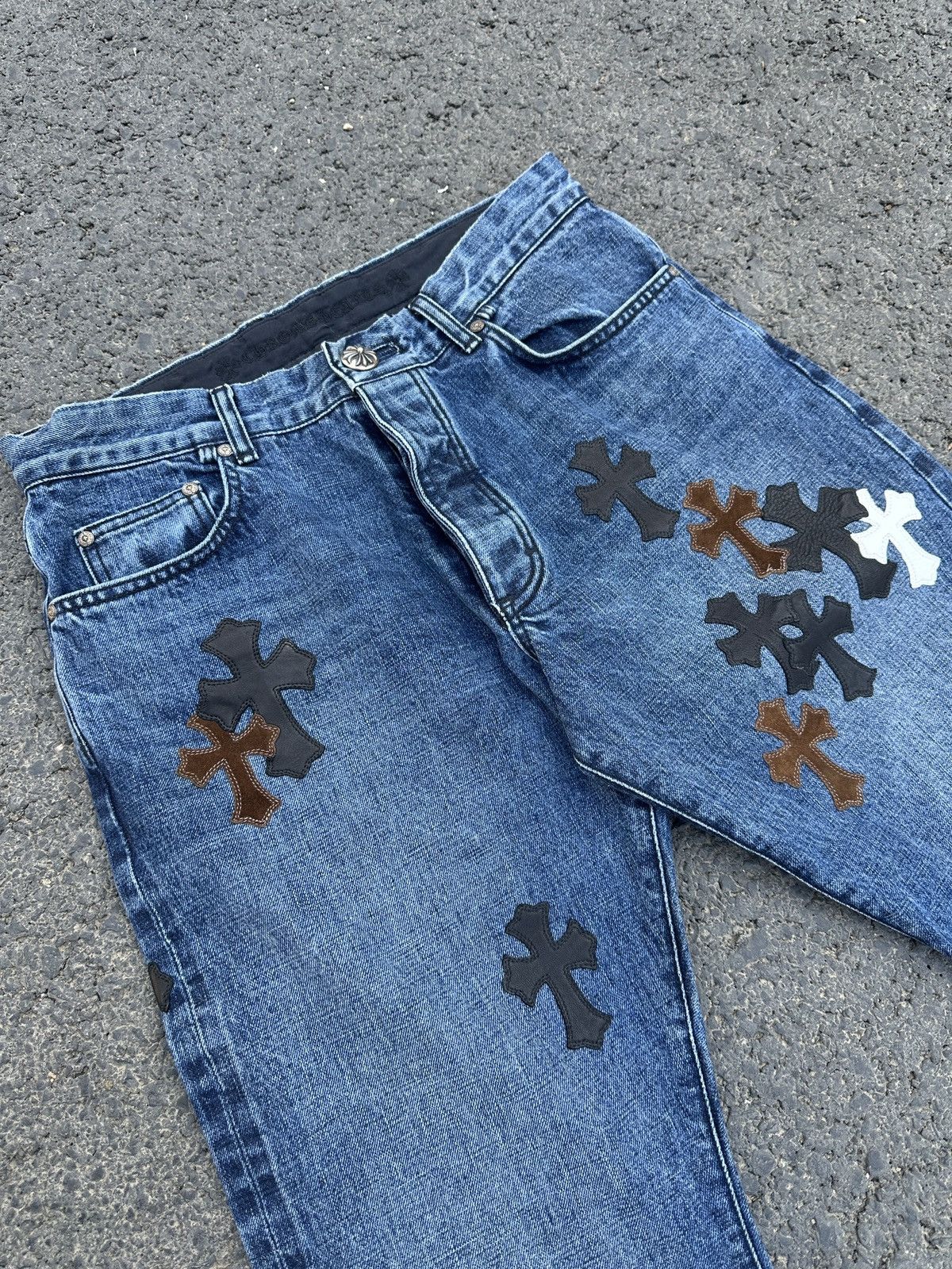 Chrome Hearts Chrome Hearts Blue Patch Jeans Size US 34 / EU 50 - 6 Thumbnail