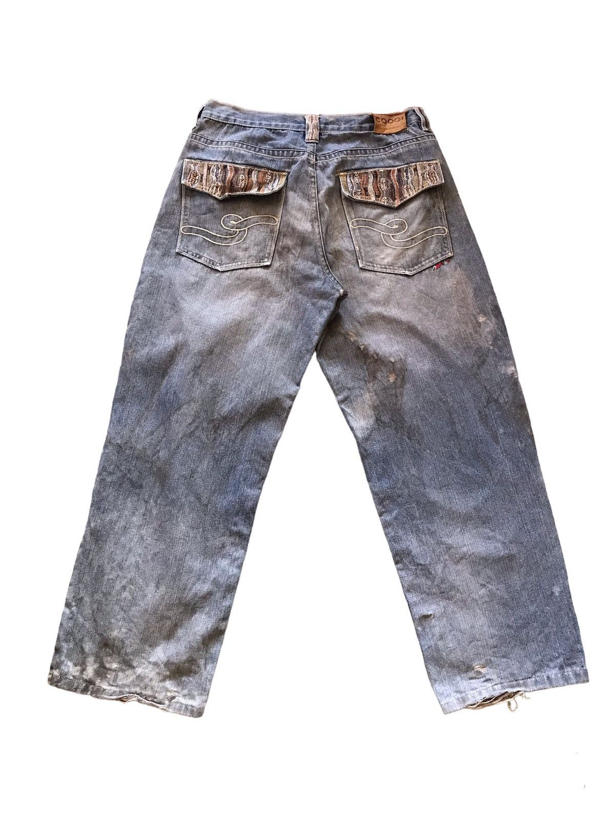 Coogi Coogi Baggy Distressed Ripped Jean Size US 34 / EU 50 - 2 Thumbnail