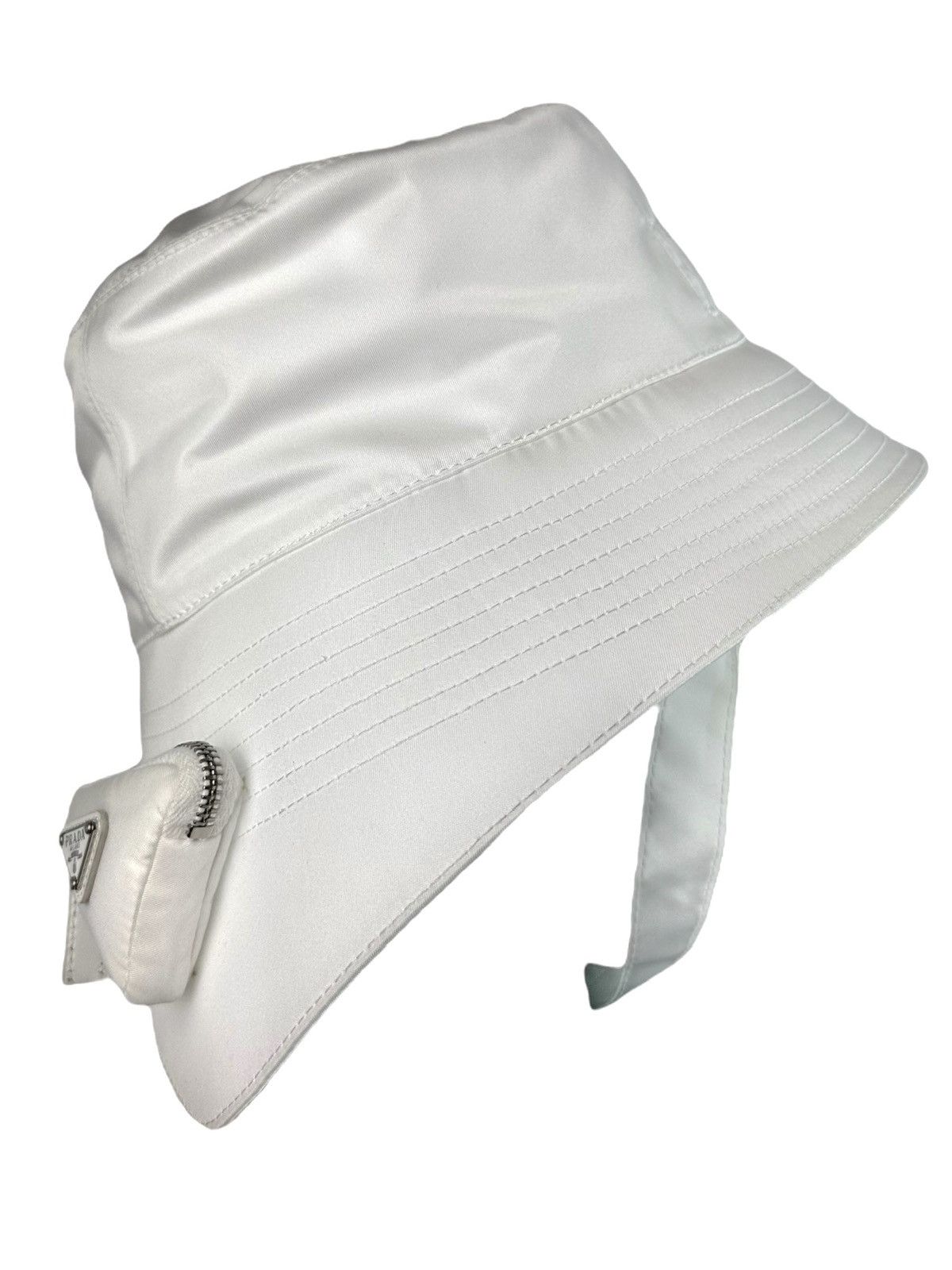 Prada Prada asymmetric nylon hat Size ONE SIZE - 9 Thumbnail