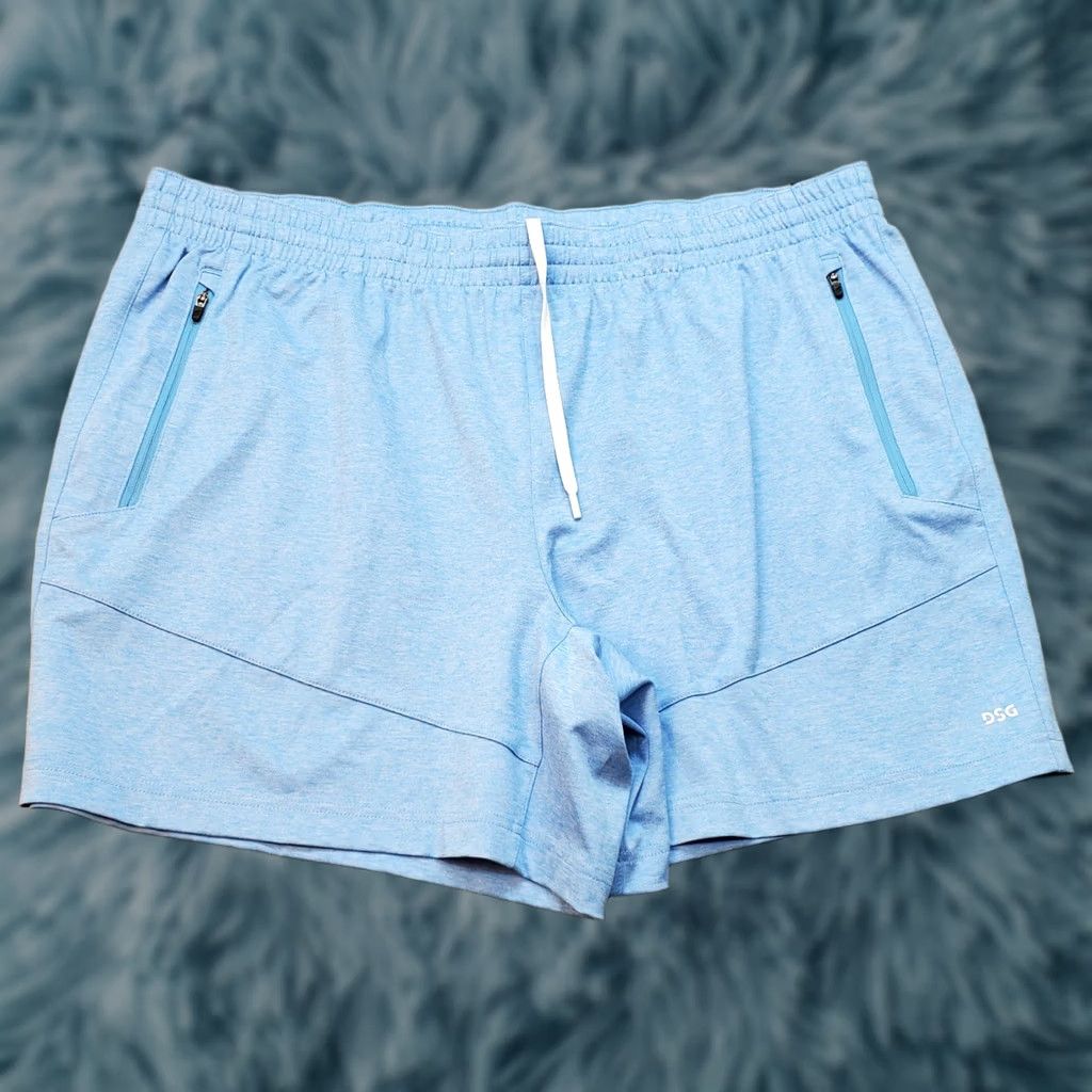 Vintage DSG Athletic Shorts Men XXL Blue Comfortable Stretch Drawstring Moisture Wicking Size US 39 - 1 Thumbnail