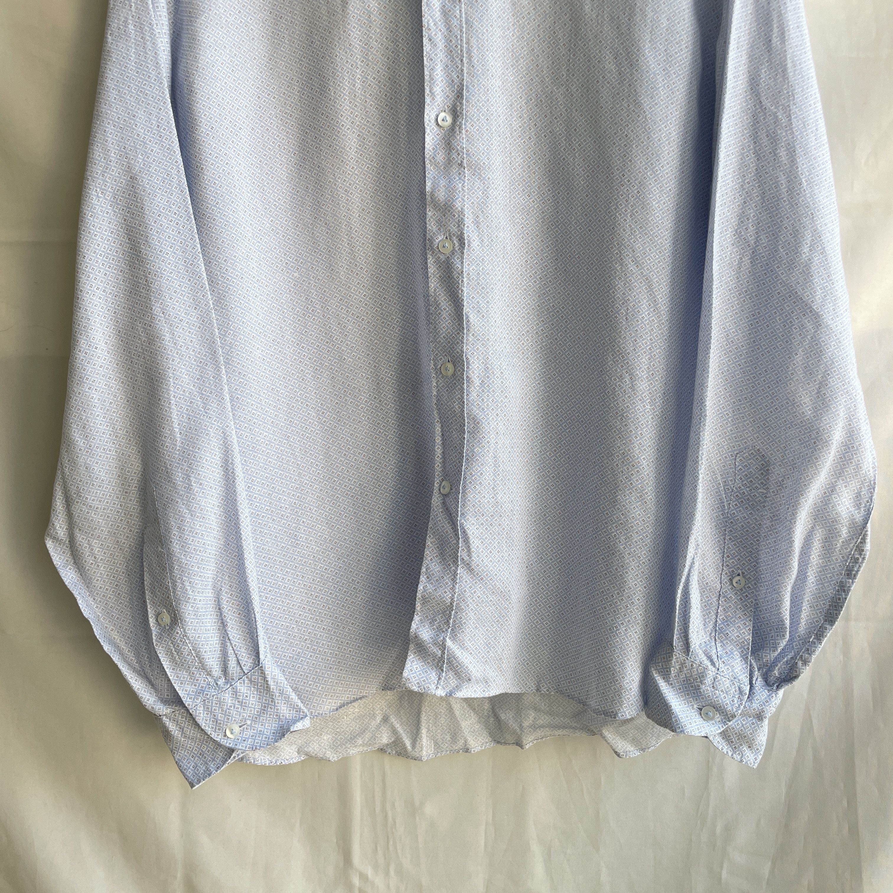 Other Camicissima Linen Comfort Fit Geometrical Dress Shirt Size 42R - 5 Thumbnail
