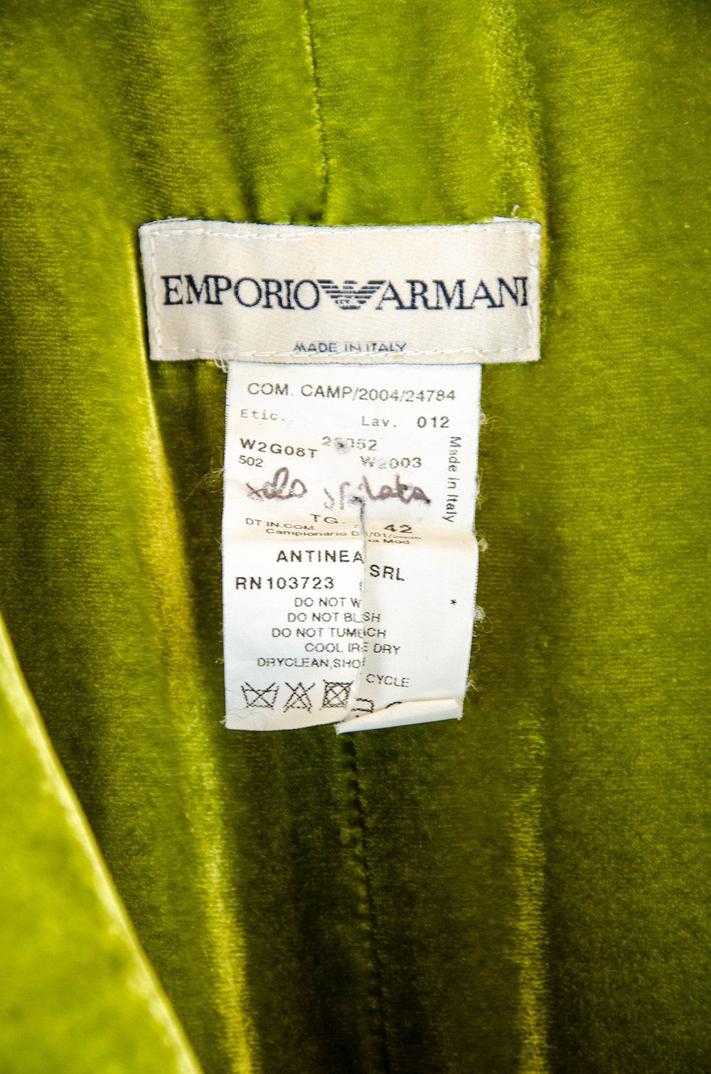 Emporio Armani Emporio Armani Velvet Collar Cream Bouclé Jacket - IT 42 Size M / US 6-8 / IT 42-44 - 5 Thumbnail