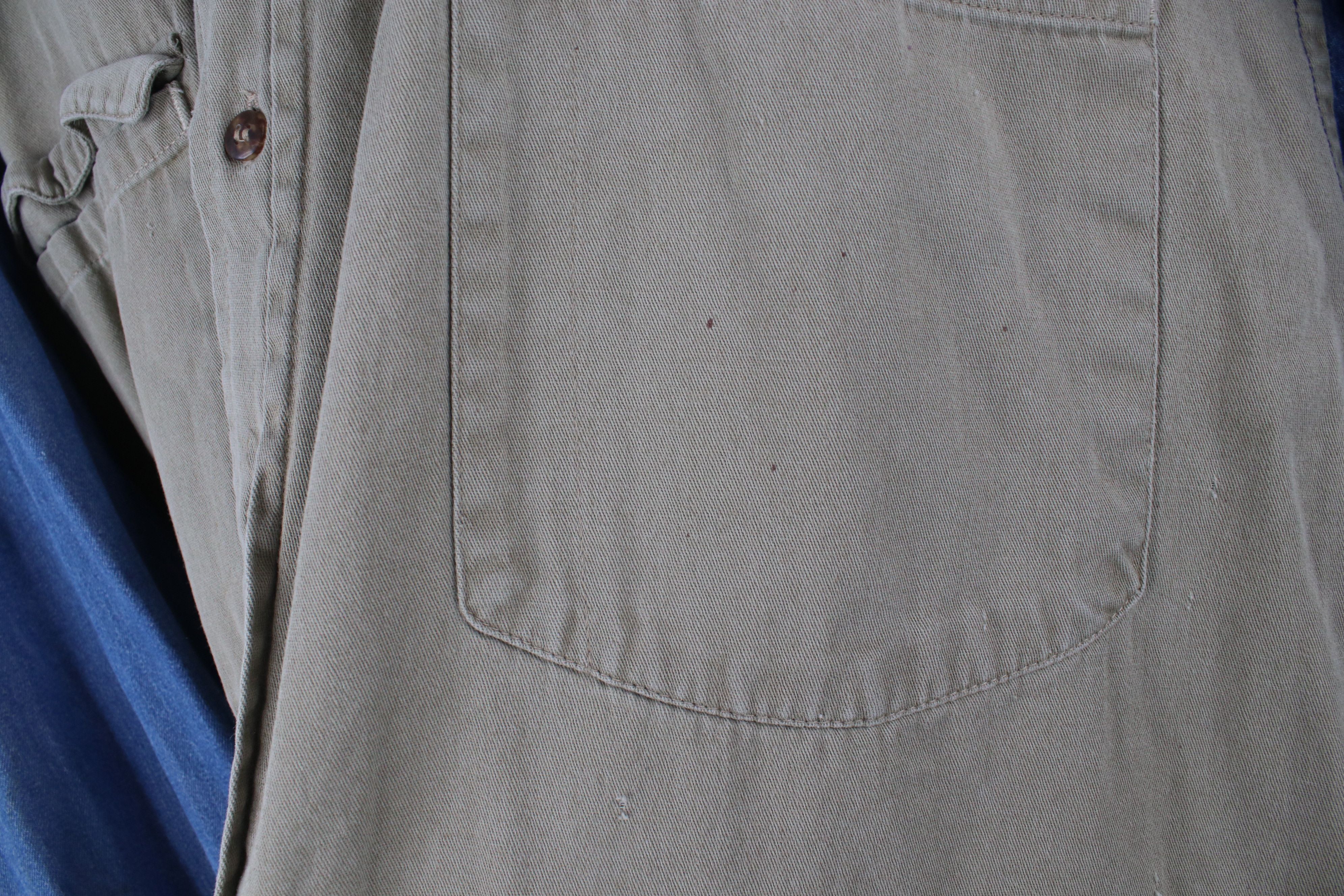 Vintage Vintage 90s Streetwear Block Denim Jean Button Down Shirt Size US XL / EU 56 / 4 - 4 Thumbnail