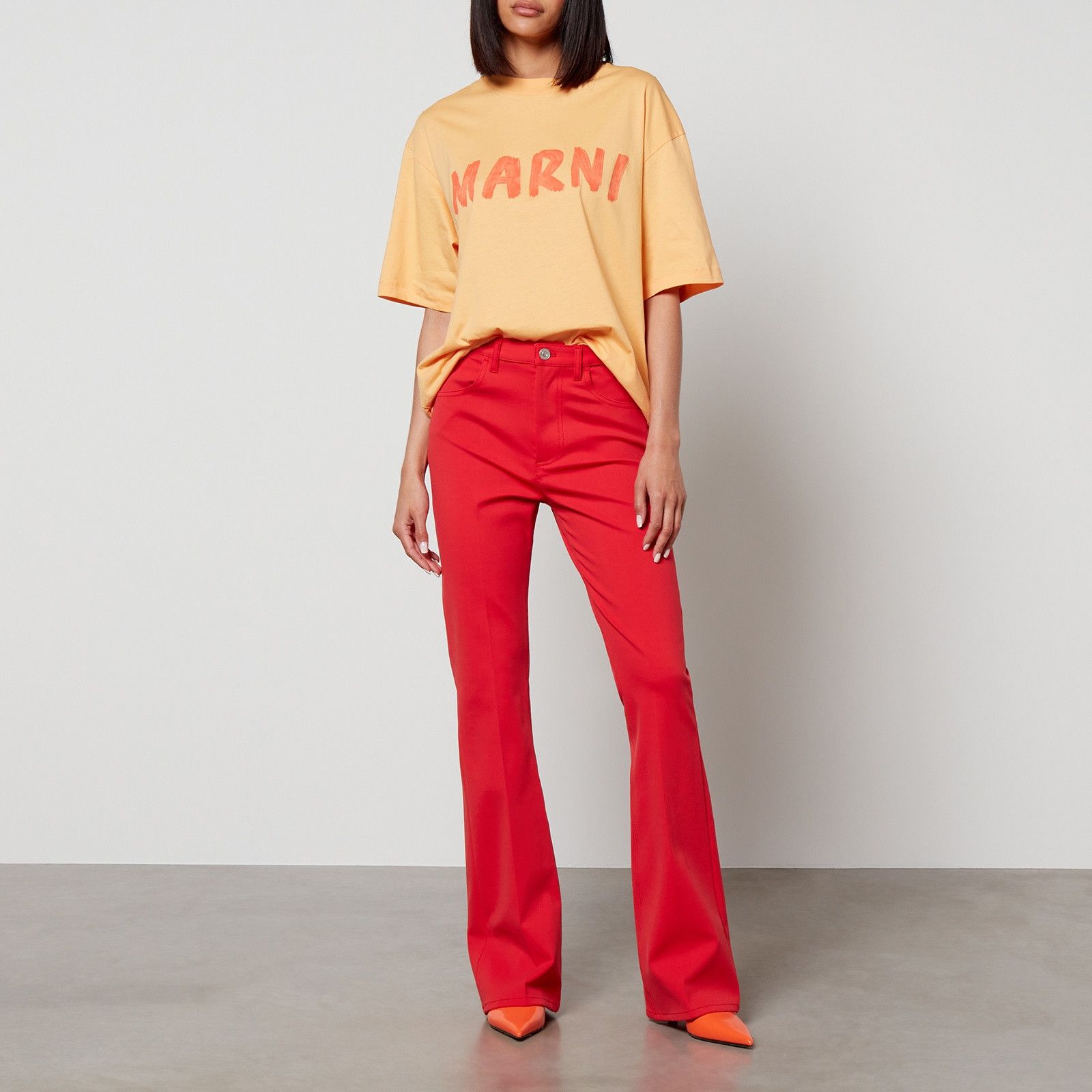 Marni o1y1125 Casual Pant in Red Size 30" / US 8 / IT 44 - 4 Thumbnail
