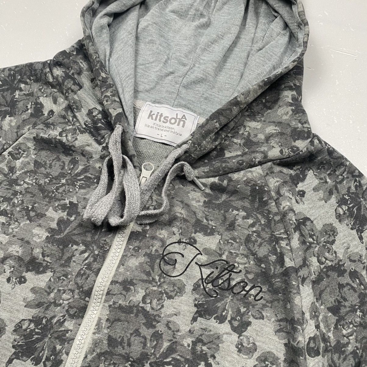 Japanese Brand Kitson LA Floral Cropped Boxy Zip Up Size L / US 10 / IT 46 - 3 Thumbnail