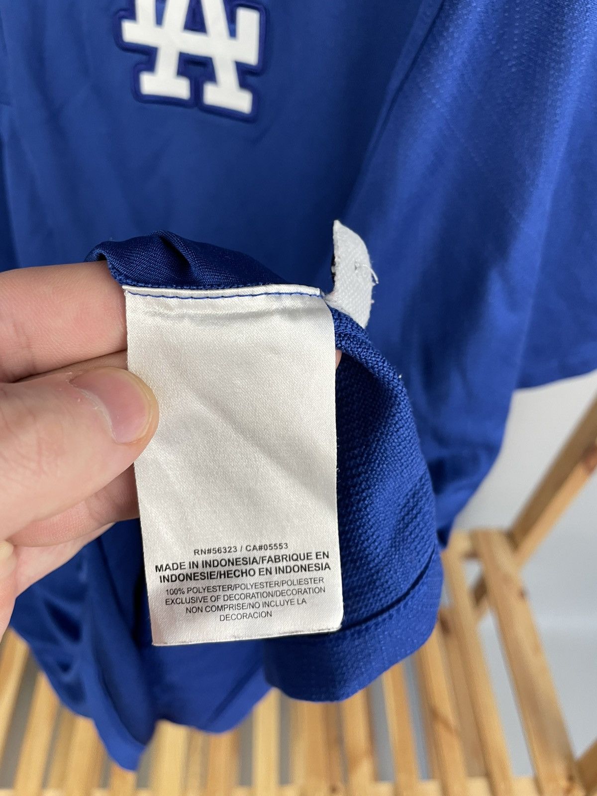 Nike Nike Mens XL Blue LA Dodgers Polo Short Sleeve Shirt BSBL Size US XL / EU 56 / 4 - 5 Thumbnail