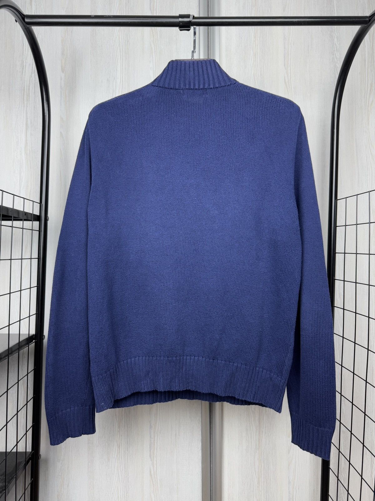 Polo Ralph Lauren Polo Ralph Lauren Sweater Blue 1/4 Zip Cotton Knit Pullover Size US M / EU 48-50 / 2 - 8 Thumbnail