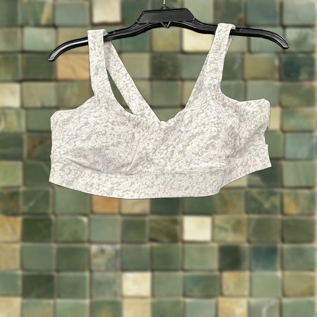 Vintage Vuori Stride Sports Bra Women's Size L Gray Wireless Pullover in Grey
