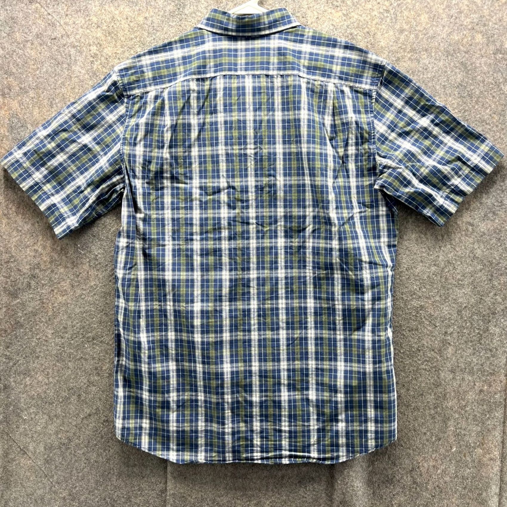 Eddie Bauer VINTAGE Eddie Bauer Shirt Men Large Blue Green Button-Down Short Sleeve Plaid Size US L / EU 52-54 / 3 - 3 Thumbnail