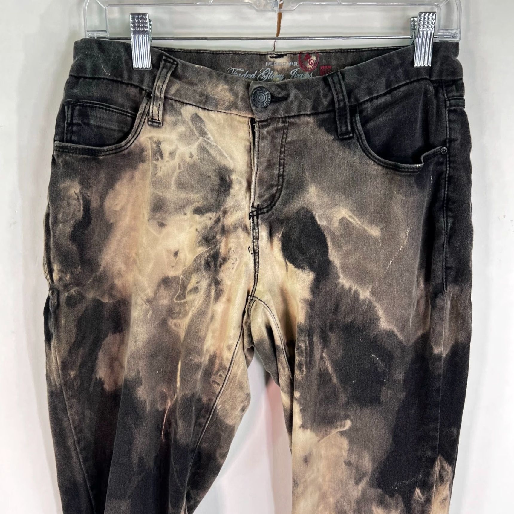 Faded Glory Faded Glory Tie Dye Pants Siz 10P Black Brown Size 32" / US 10 / IT 46 - 2 Thumbnail