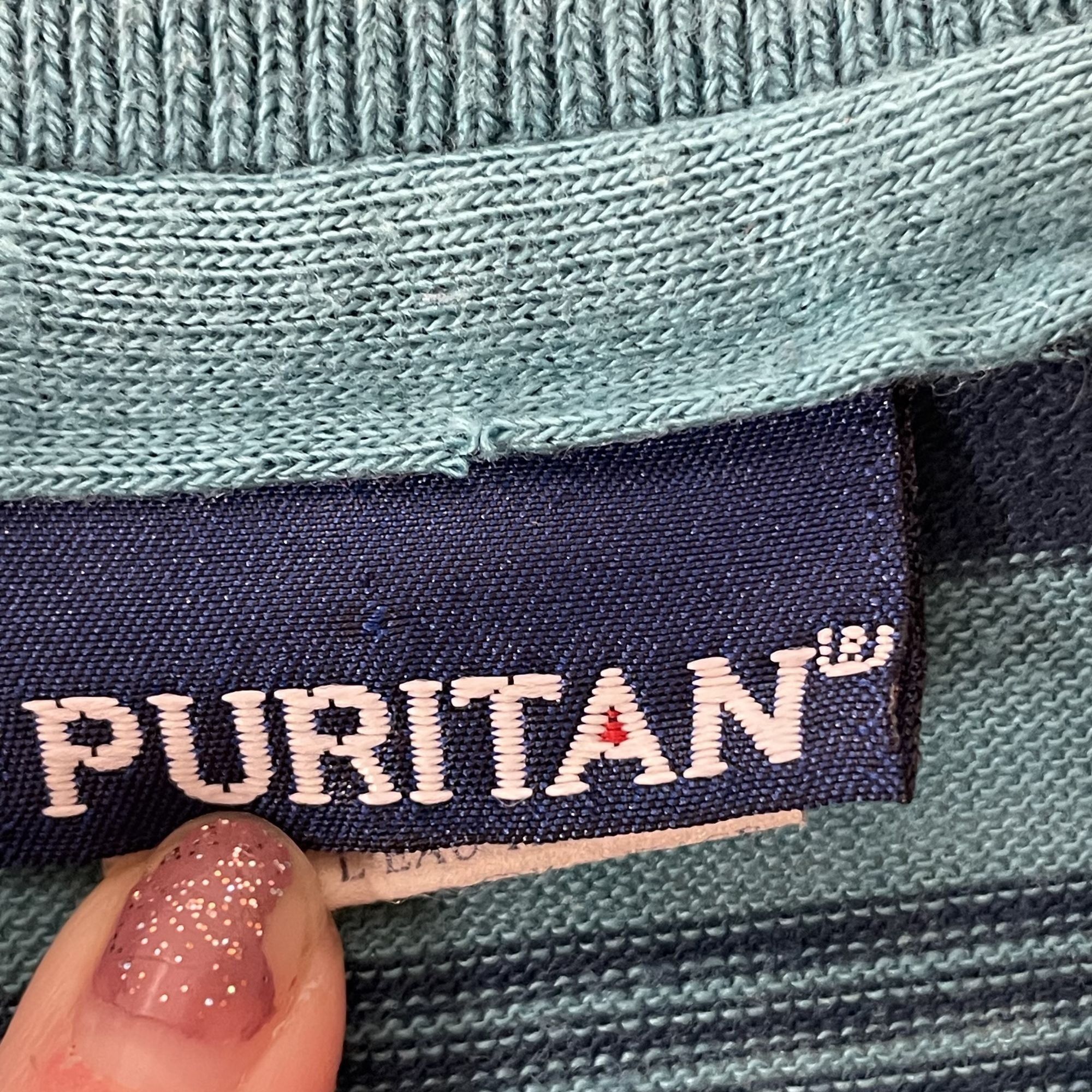 Puritan Vtg Puritan STRIPE Long Sleeve POLO SURFER Shirt Size US M / EU 48-50 / 2 - 4 Thumbnail