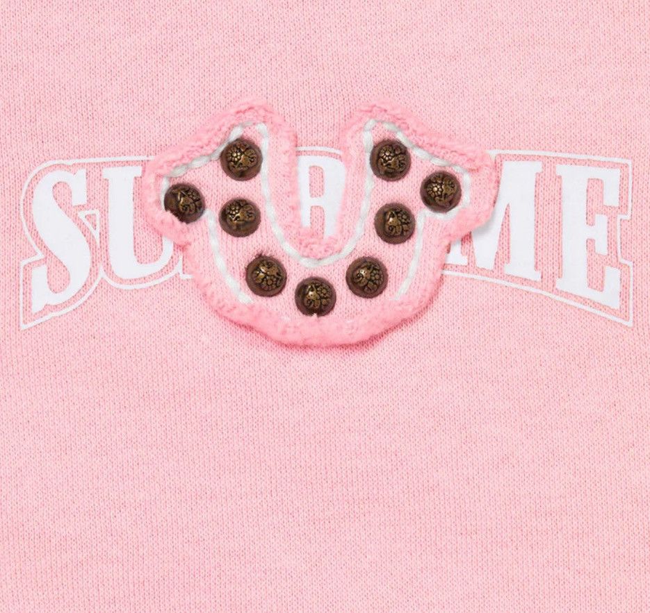 Supreme × True Religion Supreme True Religion Zip Up Hooded Sweatshirt Pink FW25 Size US M / EU 48-50 / 2 - 3 Thumbnail