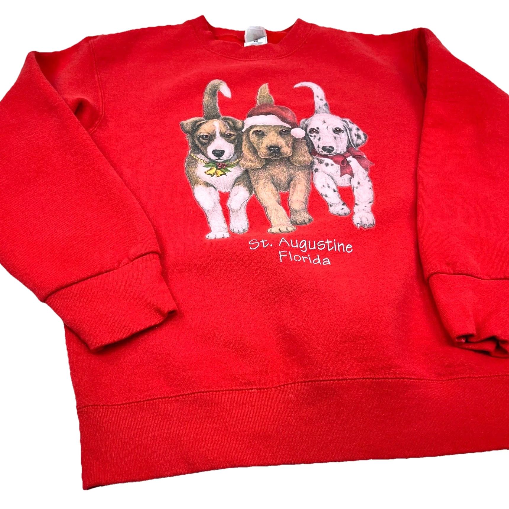 Fruit Of The Loom VINTAGE Fruit of the Loom Sweater Shirt Women M Red 90s Christmas USA Graphic Print P* Size M / US 6-8 / IT 42-44 - 4 Thumbnail