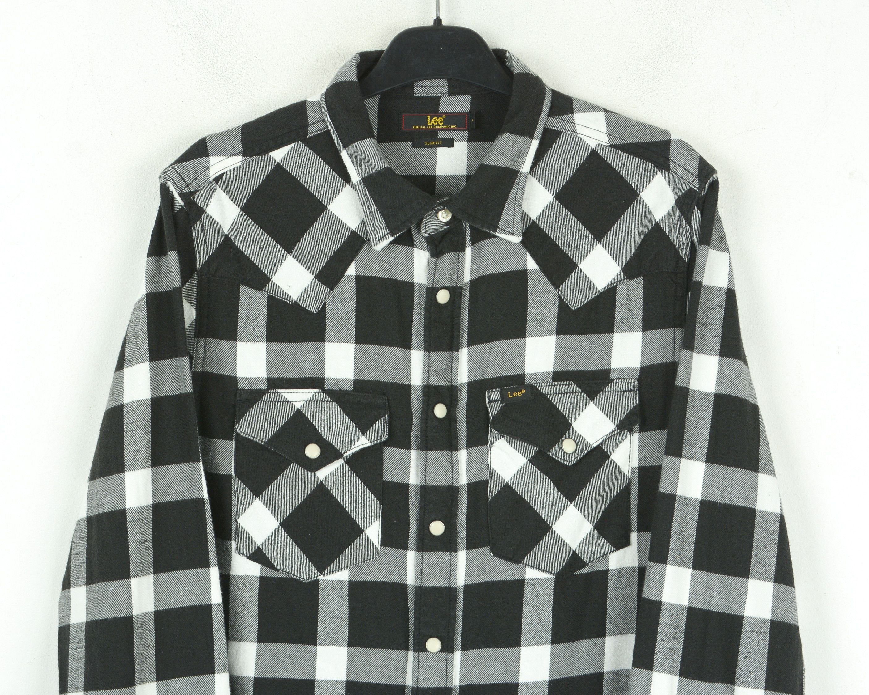 Cowboy Equipment × Lee Button Up Shirt S Plaid Check Tartan Cotton Slim Fit Top Size US S / EU 44-46 / 1 - 2 Thumbnail