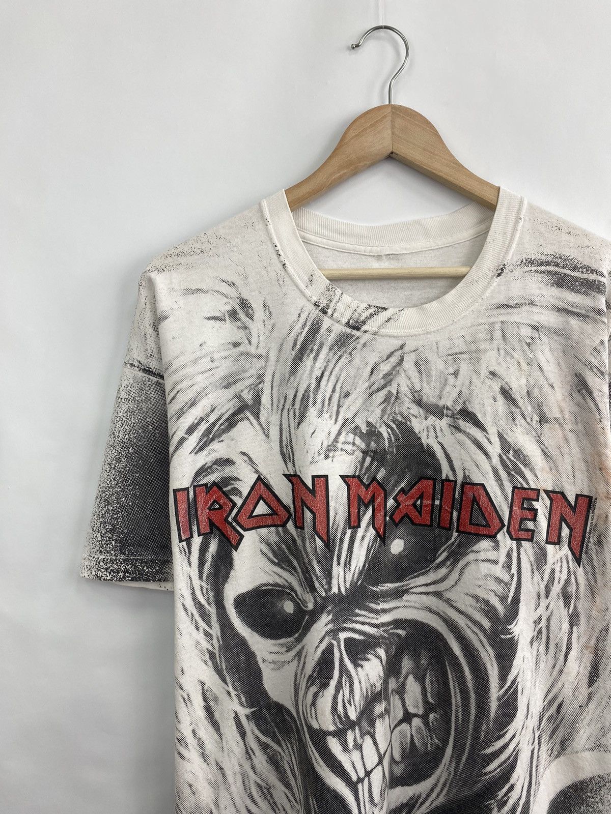Iron Maiden ☠️ Vintage 1999 Iron Maiden Rock Band t-shirt rare retro Size US XL / EU 56 / 4 - 3 Thumbnail