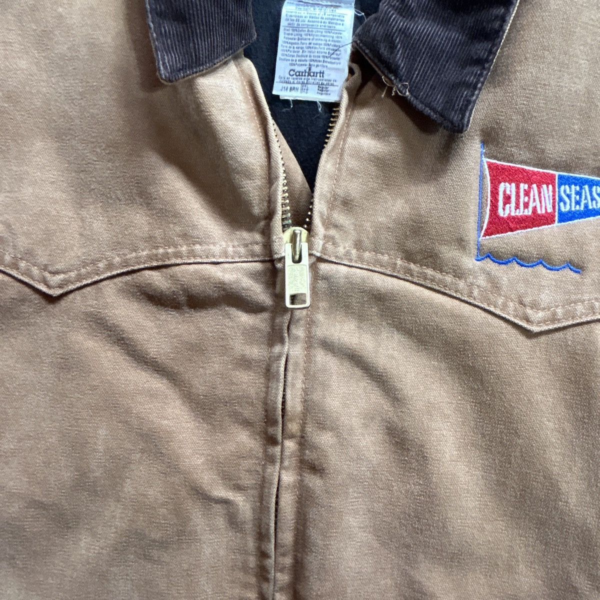 Carhartt Vtg Carhartt J14 BRN Santa Fe Quilt Lined Brown Zip Jacket Size US XXL / EU 58 / 5 - 4 Thumbnail