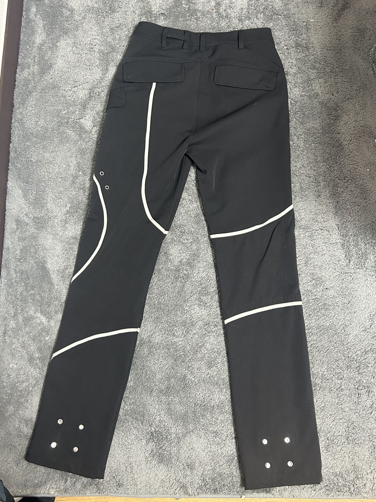 Heliot Emil Heliot Emil Black Layered Cargo Pants Size US 28 / EU 44 - 4 Thumbnail