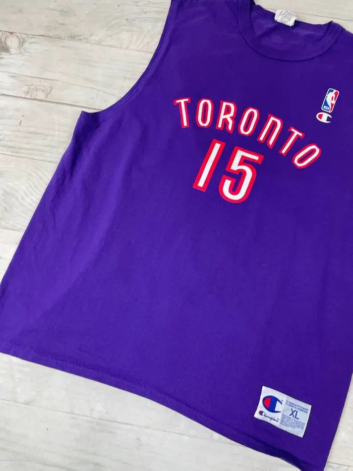 Champion Vintage Champion Toronto Raptors Carter #15 NBA Jersey Size US XL / EU 56 / 4 - 5 Thumbnail