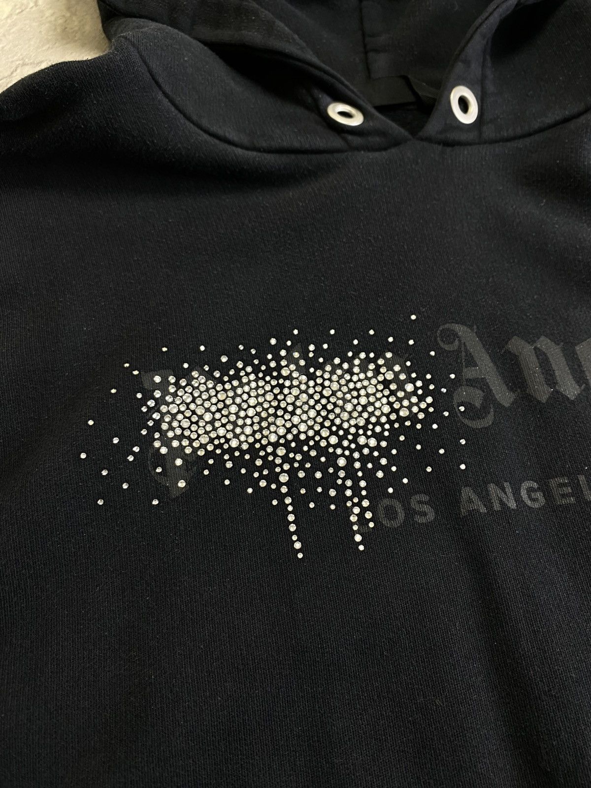 Palm Angels Rhinestone-Embellished Los Angeles Logo Hoodie Size US XL / EU 56 / 4 - 4 Thumbnail