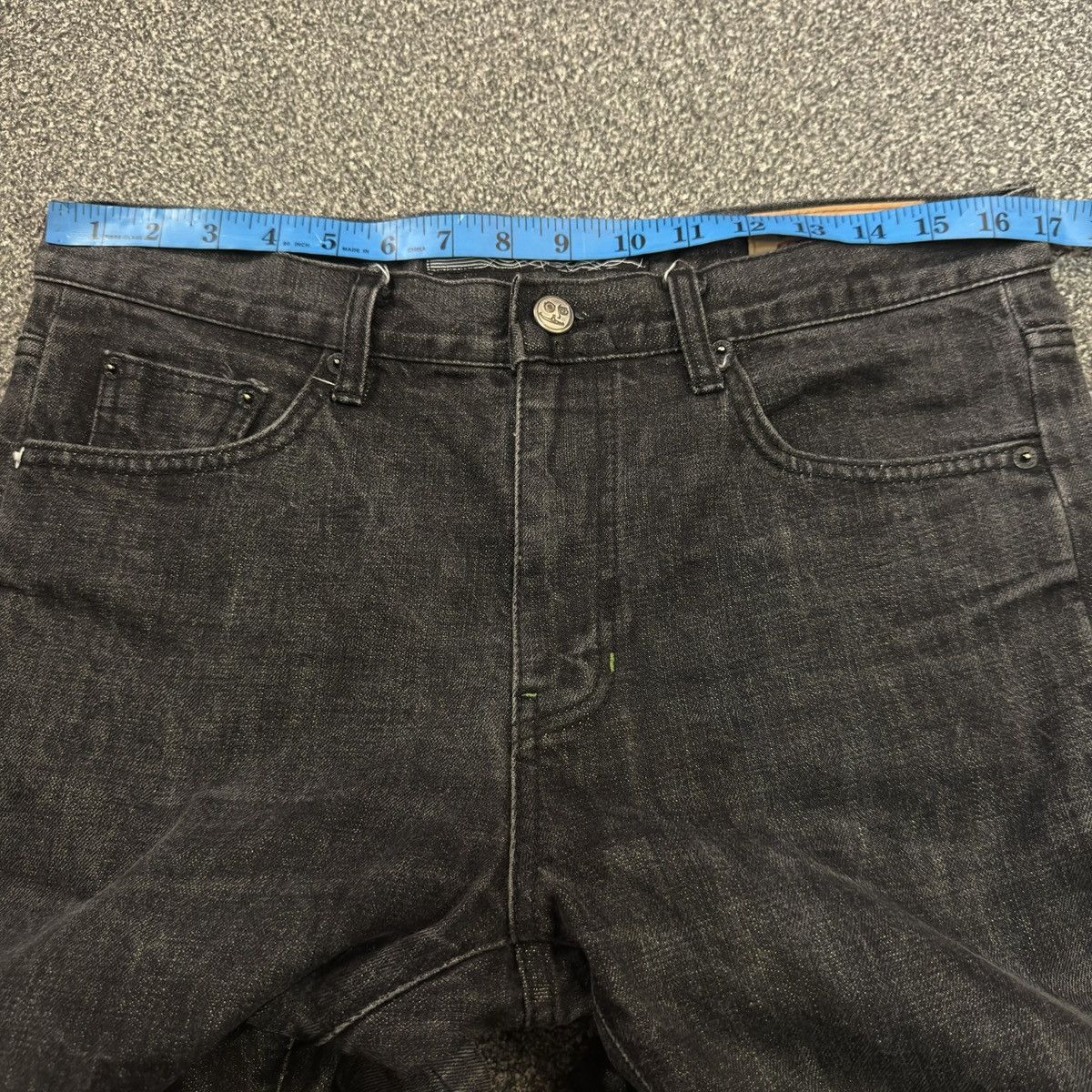 Hypebeast 🔥🇯🇵 90s Japanese Black Denim Whyworks Jeans Size US 34 / EU 50 - 21 Thumbnail