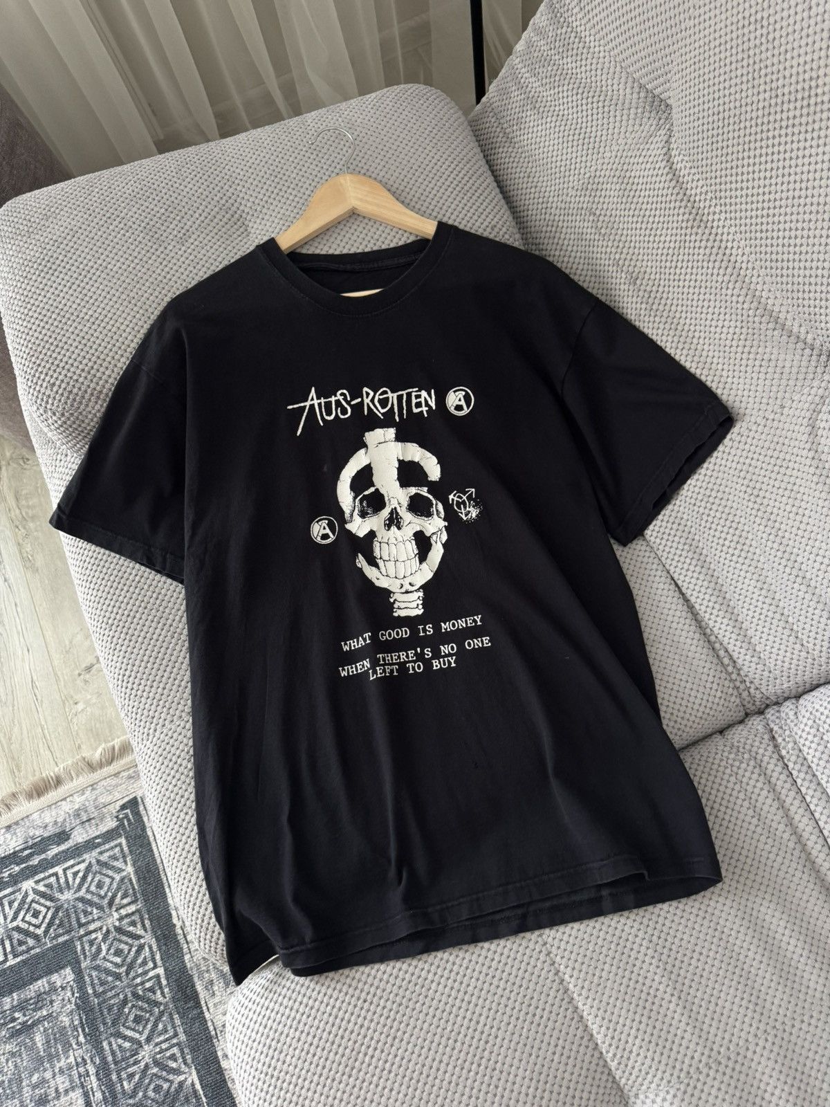 Band Tees Aus Rotten Vintage Black Tee Size US M / EU 48-50 / 2 - 1 Thumbnail