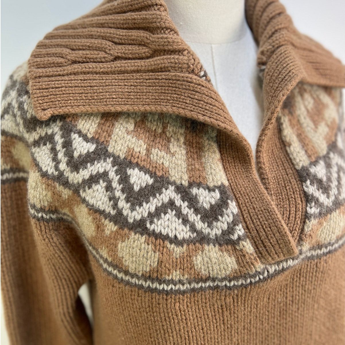 Brooks Brothers Brooks Brother Wool Alpaca Sweater Tan Brown Knit Size XL / US 12-14 / IT 48-50 - 4 Thumbnail