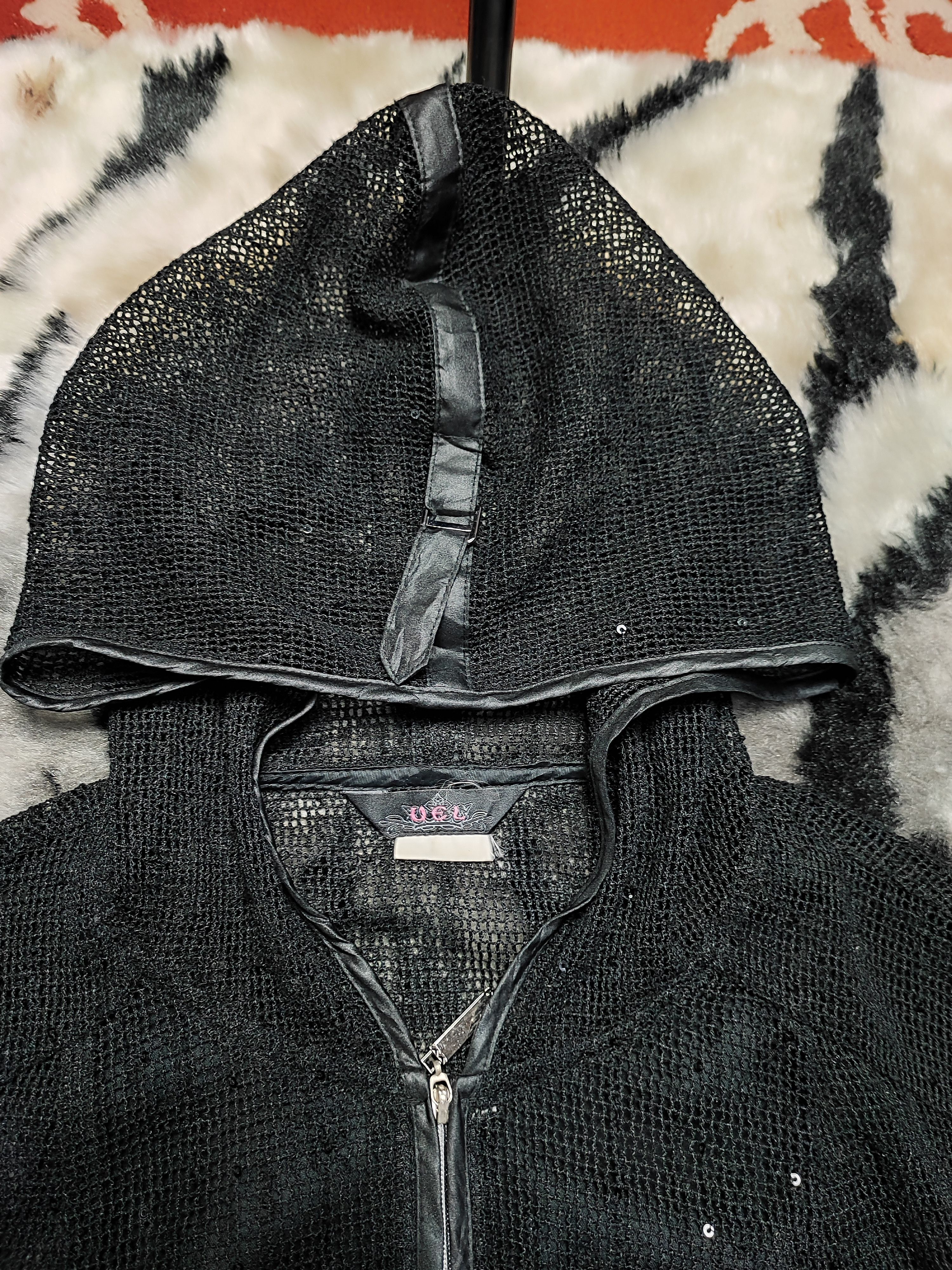 Japanese Brand UEL Mesh Net Zip Hoodie Size US S / EU 44-46 / 1 - 10 Thumbnail