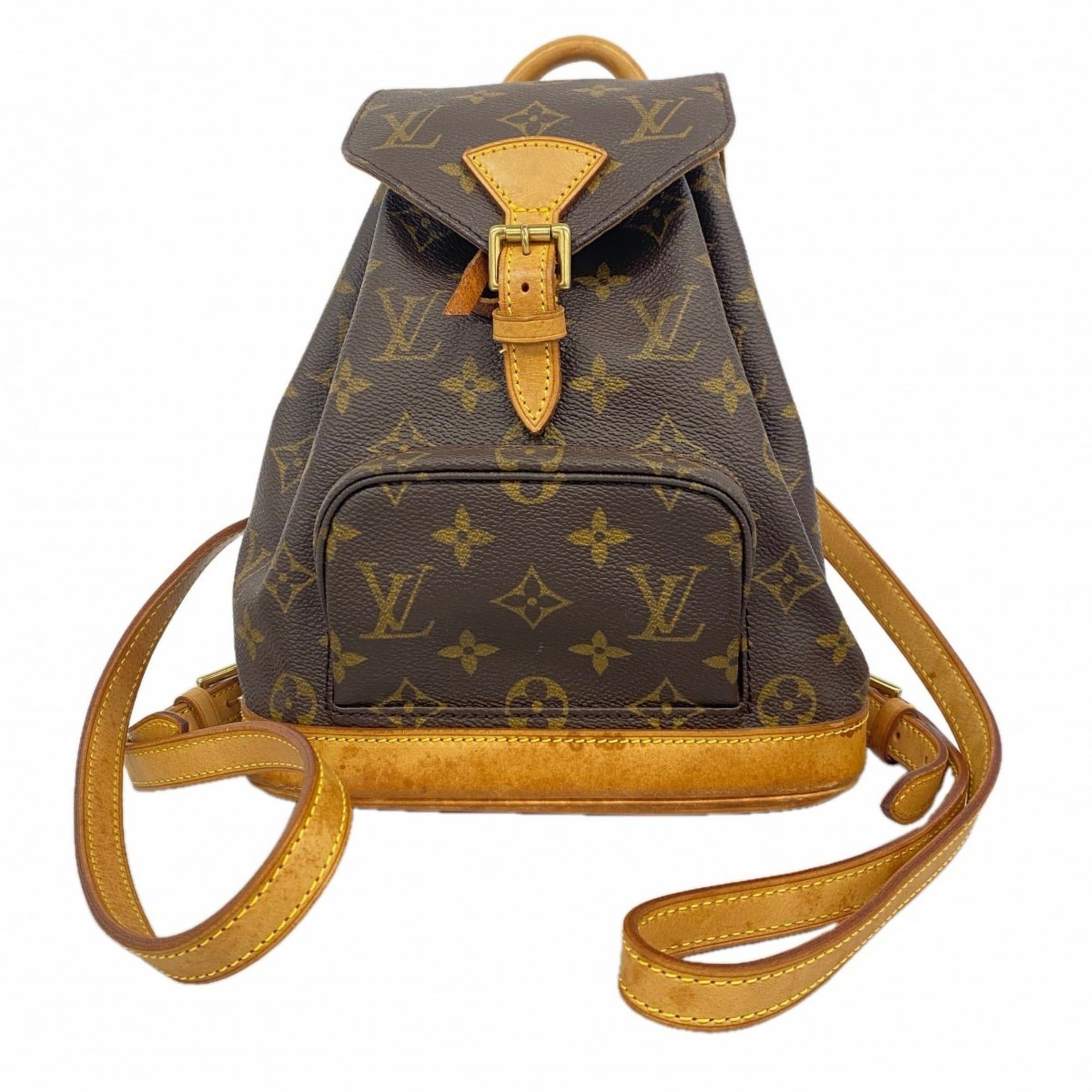 LOUIS VUITTON Monogram Montsouris PM Backpack M51137 LV Auth hk681 Louis Vuitton Montsouris Backpack PM Black Leather | eBay main image 4