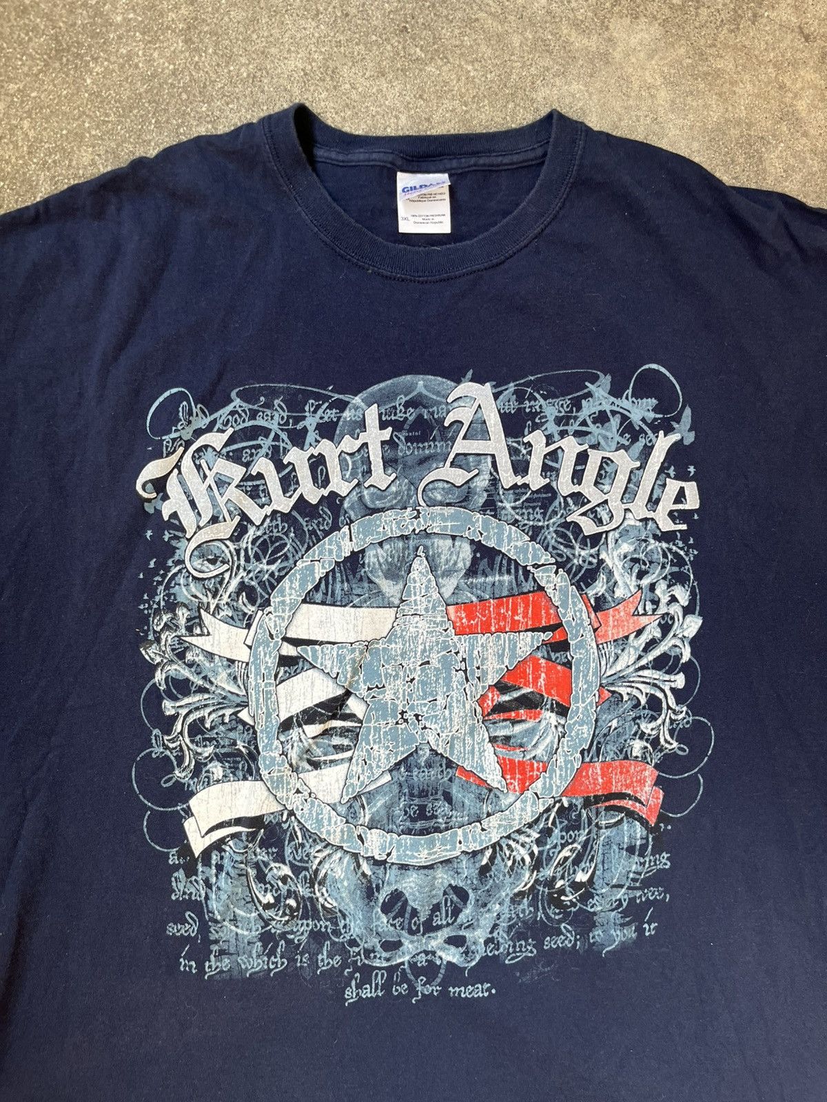 Vintage × WWE WWE Kurt Angle Oversized Graphic Wrestling Tee Shirt Size US XXL / EU 58 / 5 - 2 Thumbnail