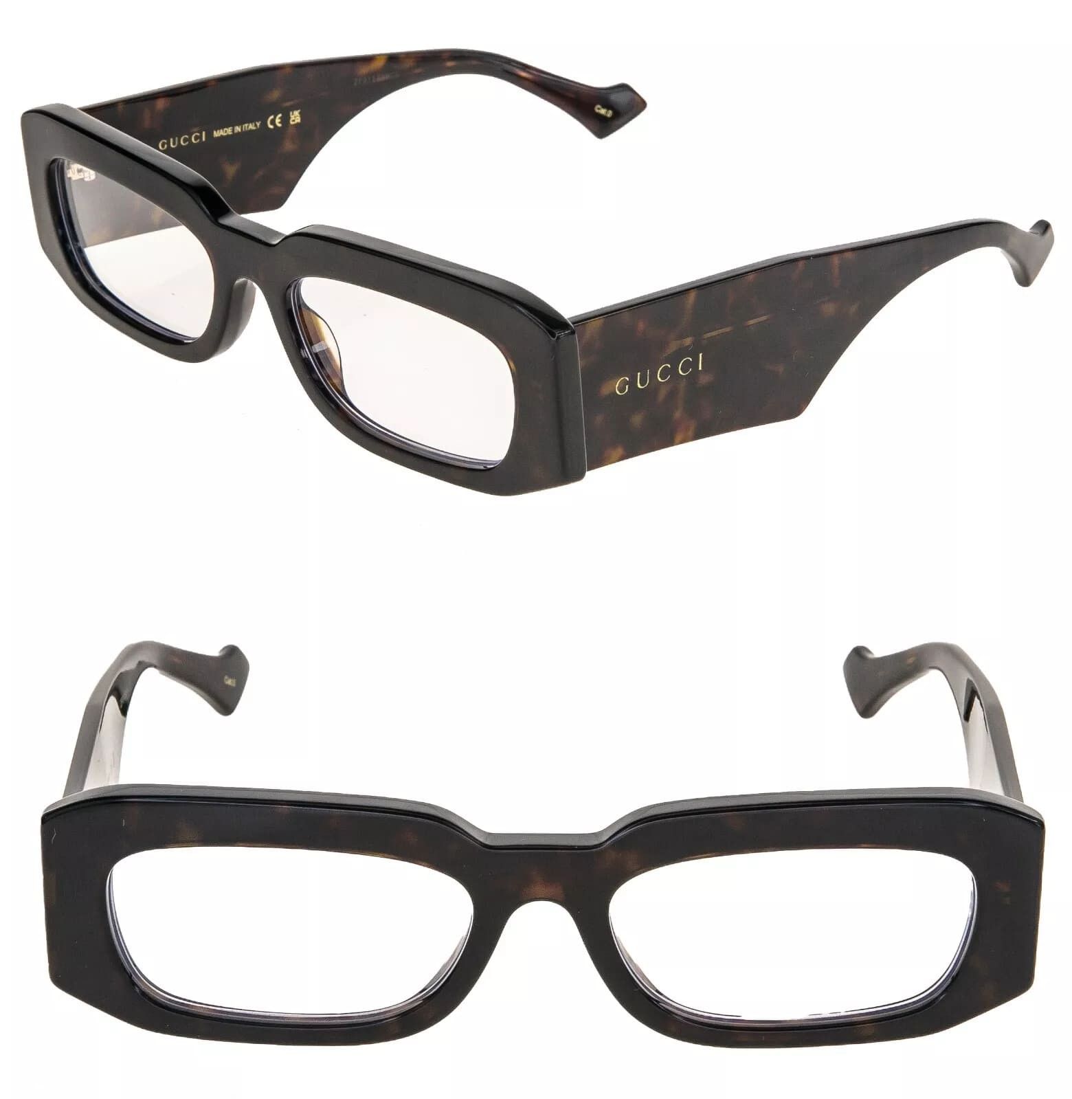 Gucci GUCCI 1426 Brown Clear Narrow Gg1426S Sunglasses 005 Size ONE SIZE - 1 Thumbnail