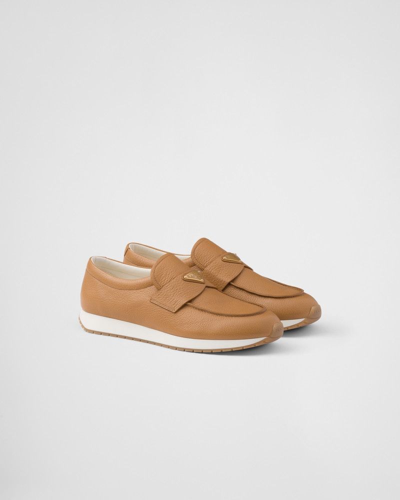 Prada o1la1rc1a0226 Leather Loafers in Brown Size US 11 / EU 44 - 1 Thumbnail
