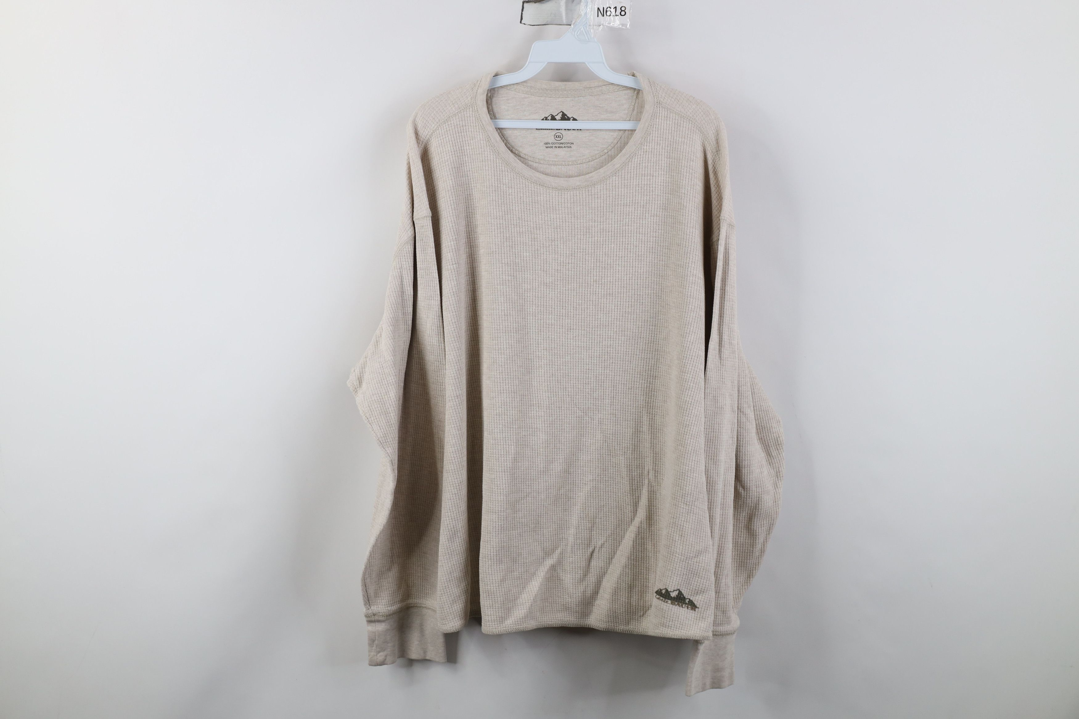 Eddie Bauer Vintage Y2K Eddie Bauer Waffle Knit Long Sleeve T-Shirt Size US XXL / EU 58 / 5 - 1 Thumbnail