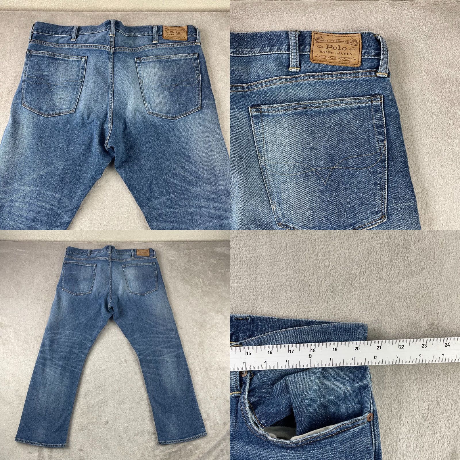 Polo Ralph Lauren Polo Ralph Lauren Jeans Men 40 Blue Classic Fit Straight Whiskers Vintage: No Size US L / EU 52-54 / 3 - 8 Thumbnail