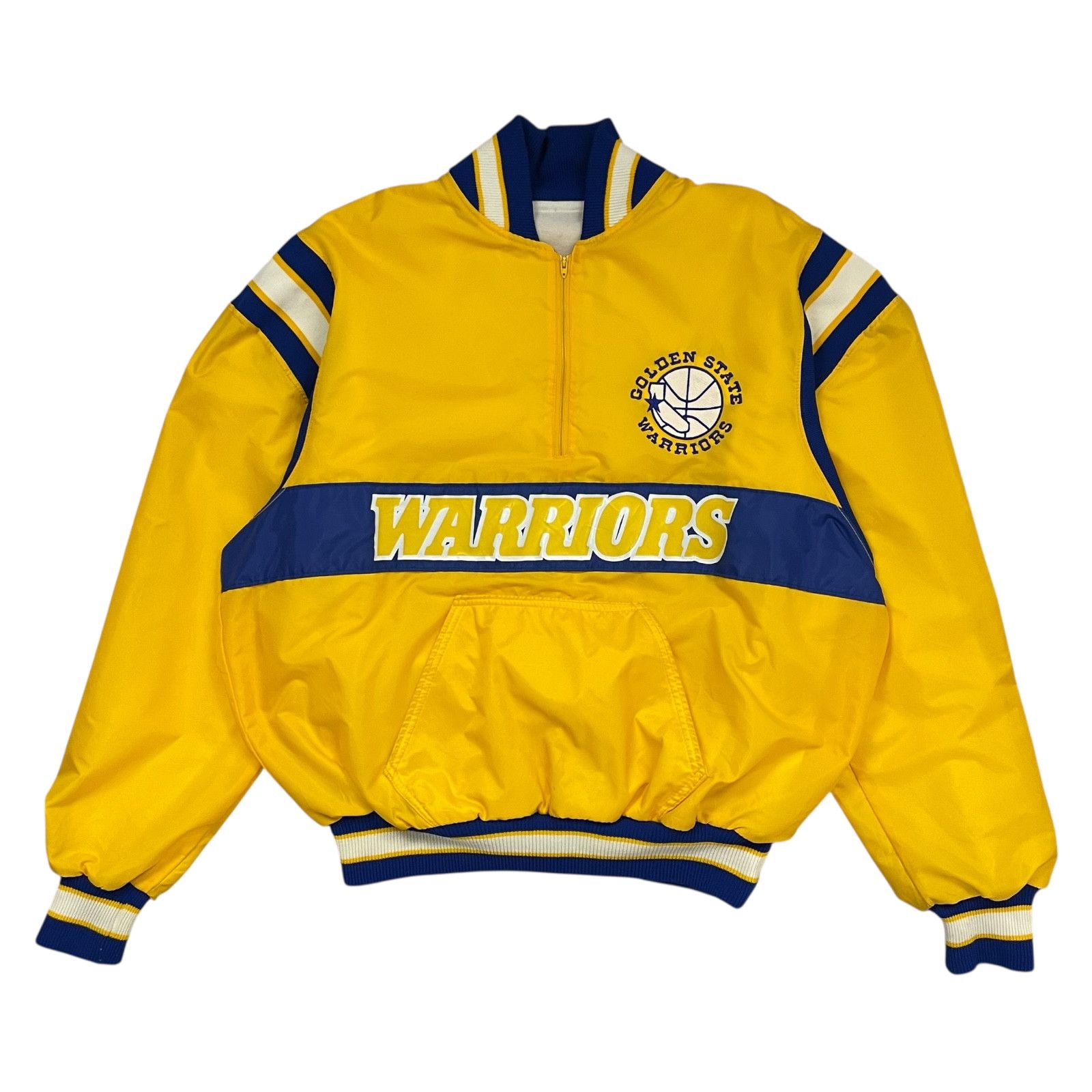NBA VTG 90s GOLDEN STATE WARRIORS DELONG PULLOVER JACKET SIZE L Size US L / EU 52-54 / 3 - 1 Thumbnail
